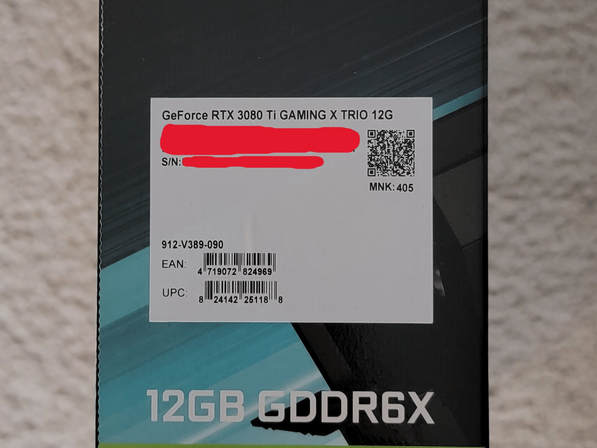 MSI RTX 3080 TI Gaming X Trio 12GB GDDR6X LHR Like New With Original Box