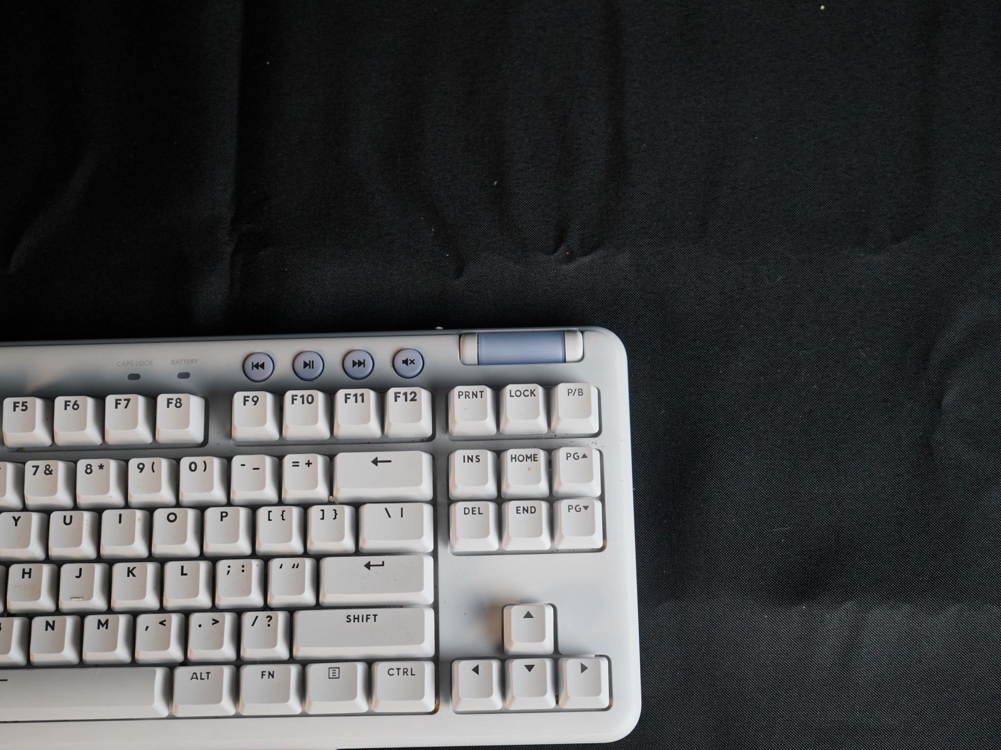 Gaming Keyboard = Logitech G715 TKL Aurora Collection Wireless Mechanical Gaming Keyboard - White