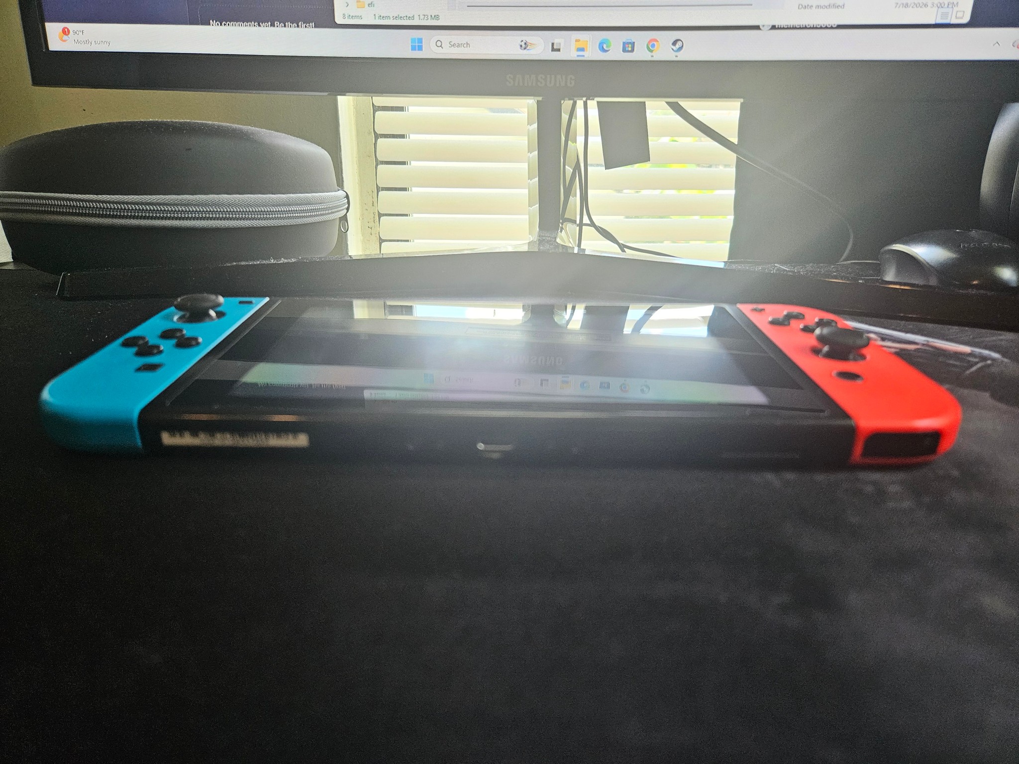 Modded Switch with 128GB SD Card and Charger