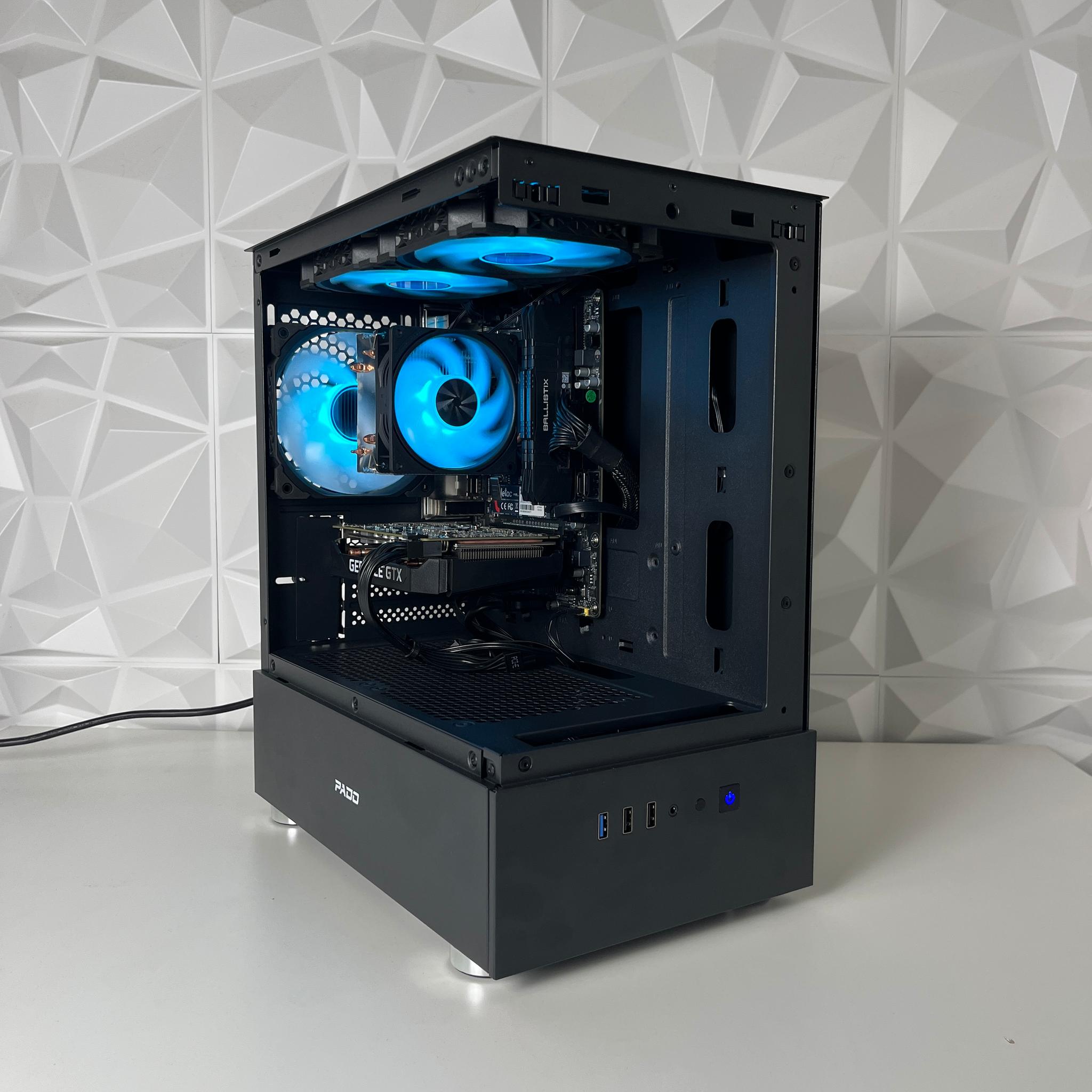🩵🖤 | Black RGB Gaming PC | i5 10400T + GTX 1660 6GB | 16GB
