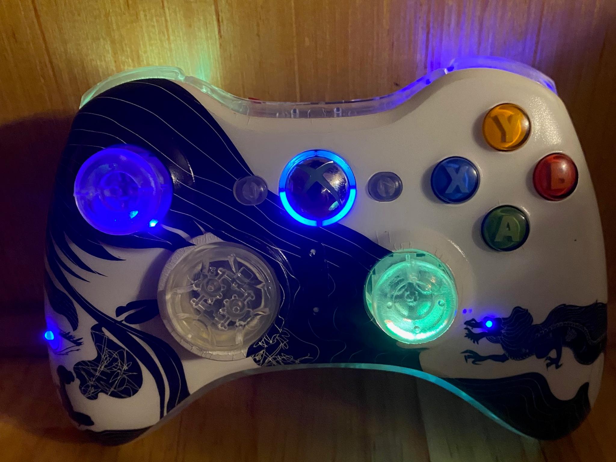 Custom Xbox 360 wireless controller | Hall effect | RGB LEDs | Dragon Age