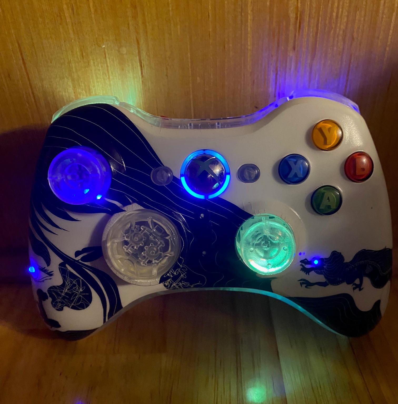 Custom Xbox 360 wireless controller | Hall effect | RGB LEDs | Dragon Age