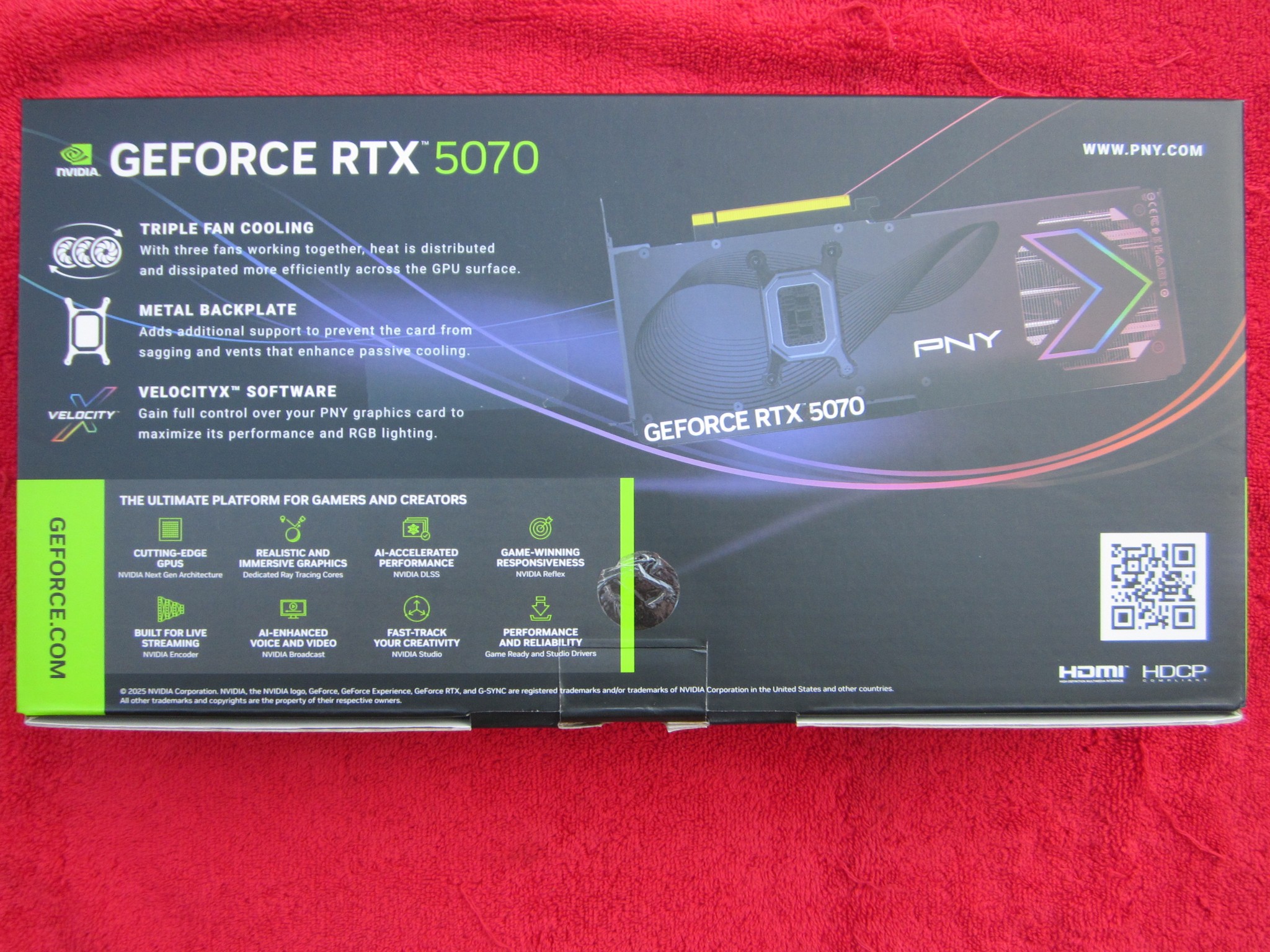 New Open Box! PNY RTX 5070 12Gb ARGB EPIC-X Overclocked