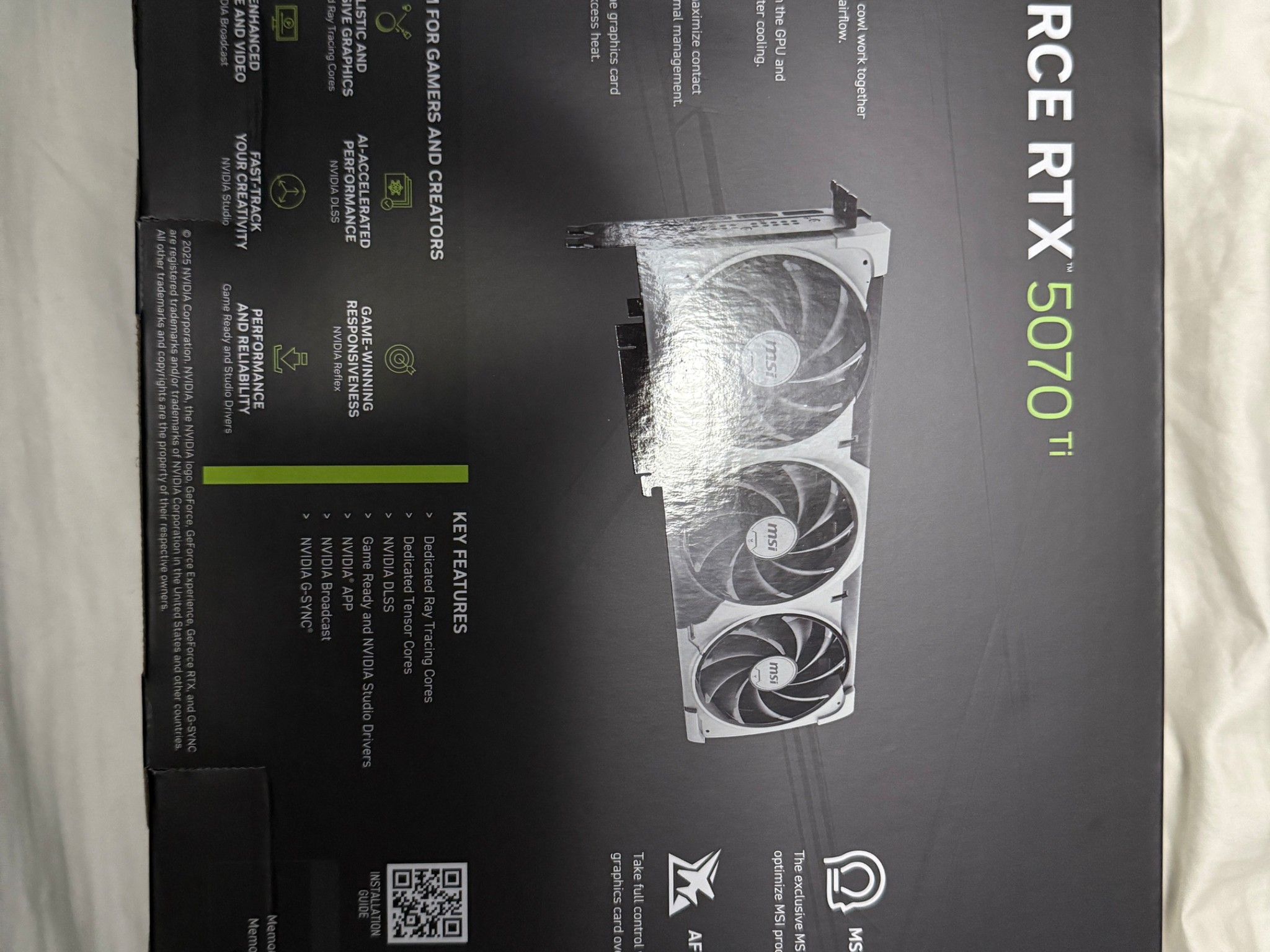 MSI RTX 5070 Ti Ventus 3X OC