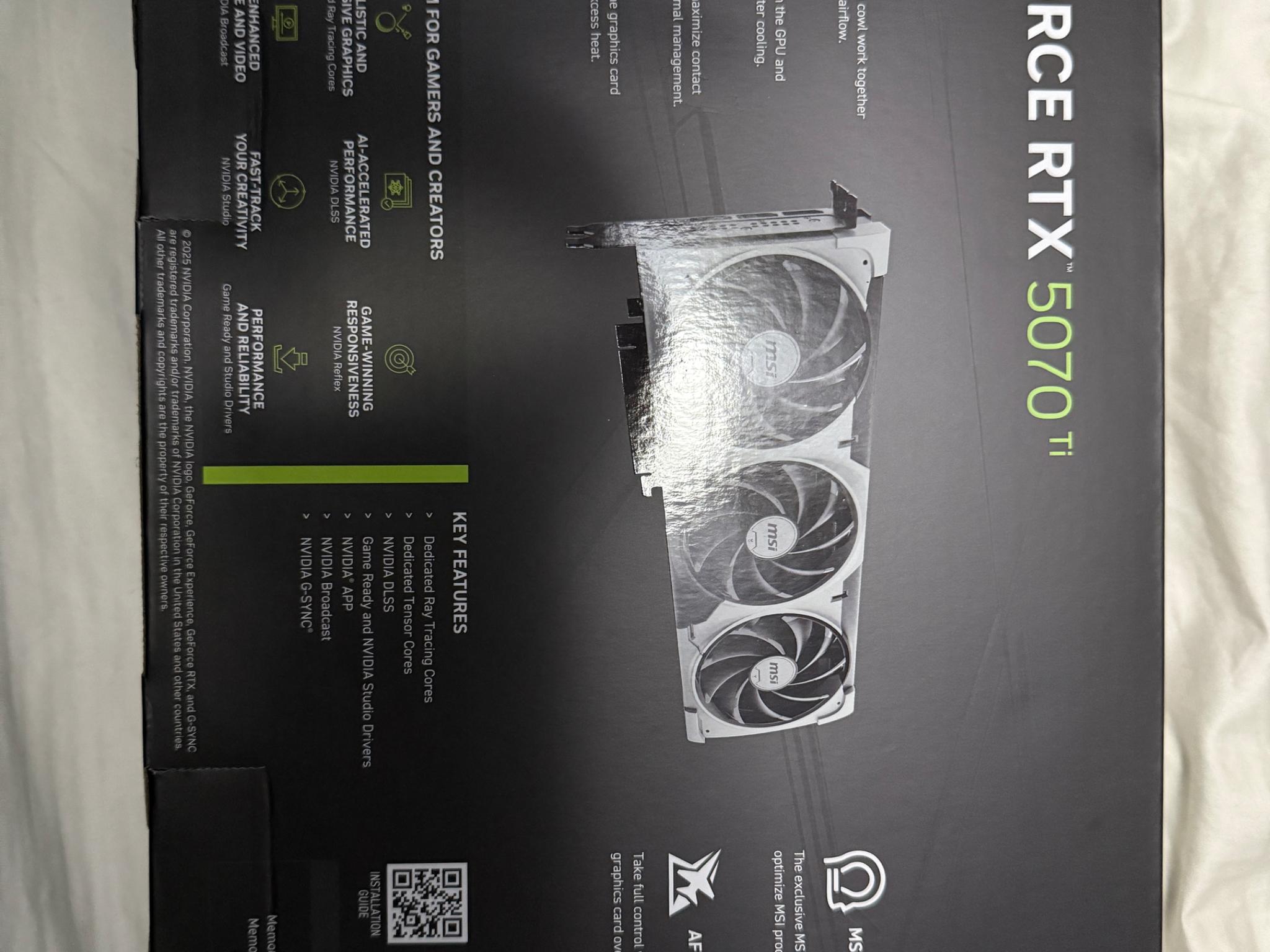 MSI RTX 5070 Ti Ventus 3X OC