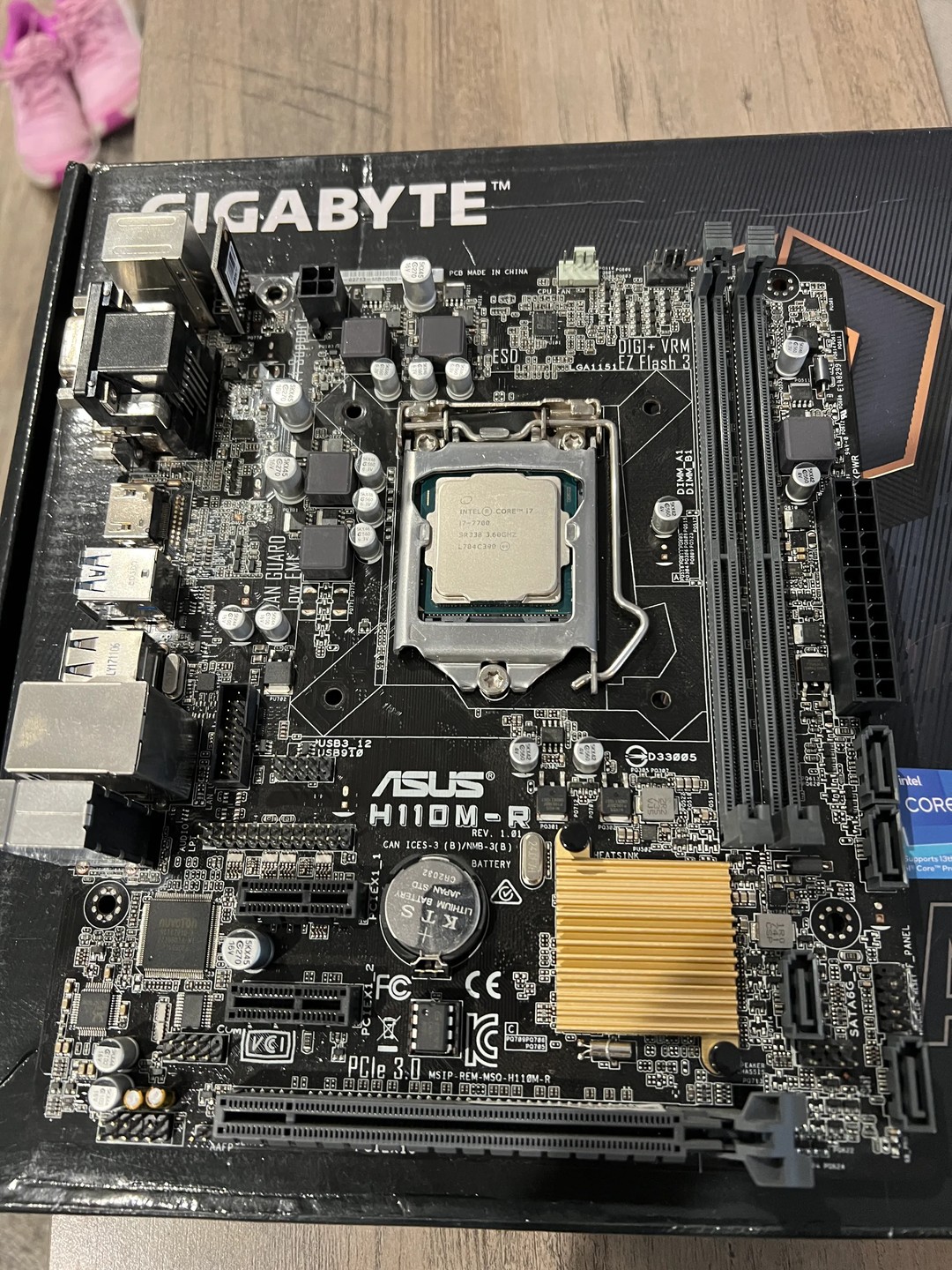 Asus H110M-R Motherboard/Intel i7 7700 Combo | Jawa