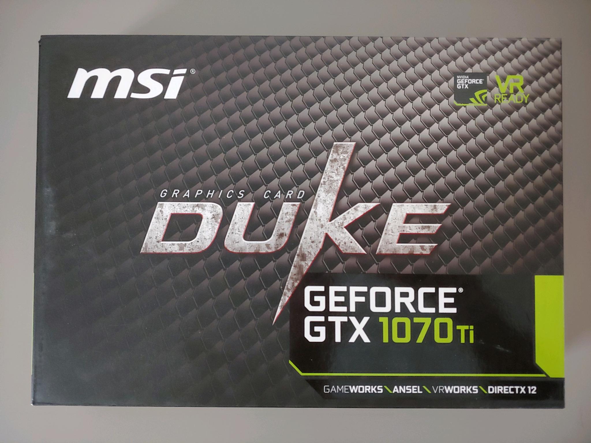 MSI GTX 1070 Ti DUKE in Very Good Condition!