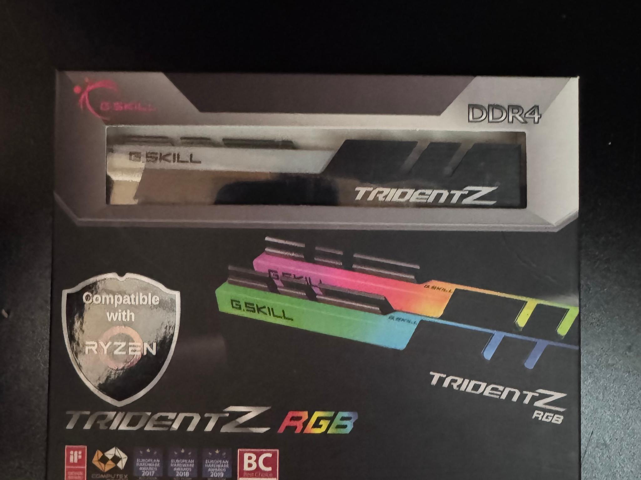 G.SKILL Trident Z RGB 16GB (2x8GB) DDR4 3600MHz CL18 RAM Kit