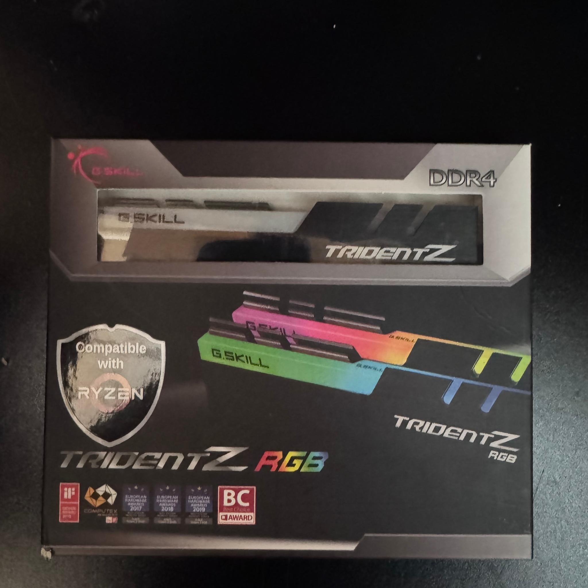G.SKILL Trident Z RGB 16GB (2x8GB) DDR4 3600MHz CL18 RAM Kit