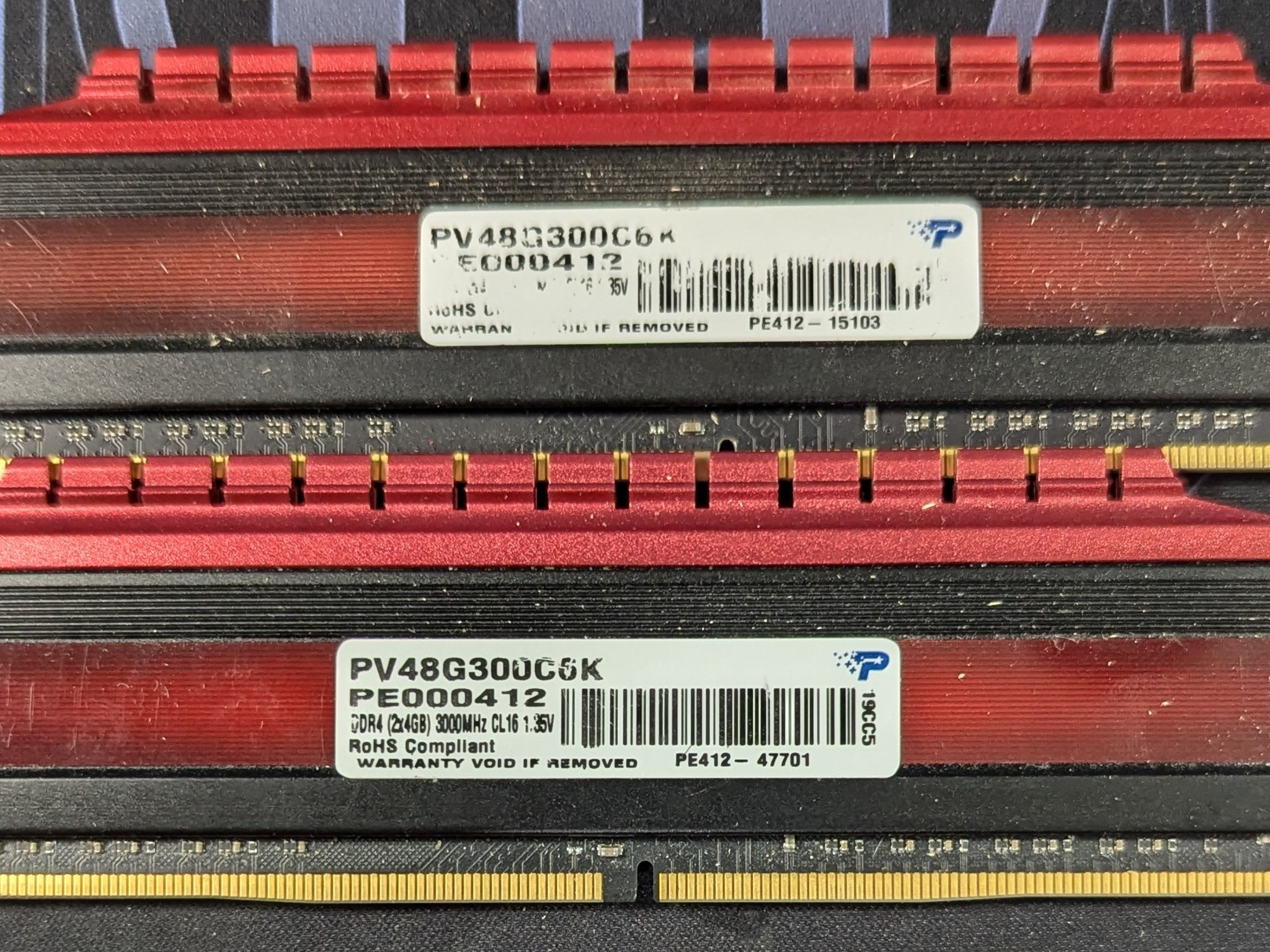 Patriot Viper CL16 3000mhz DDR4 2x4GB Kit