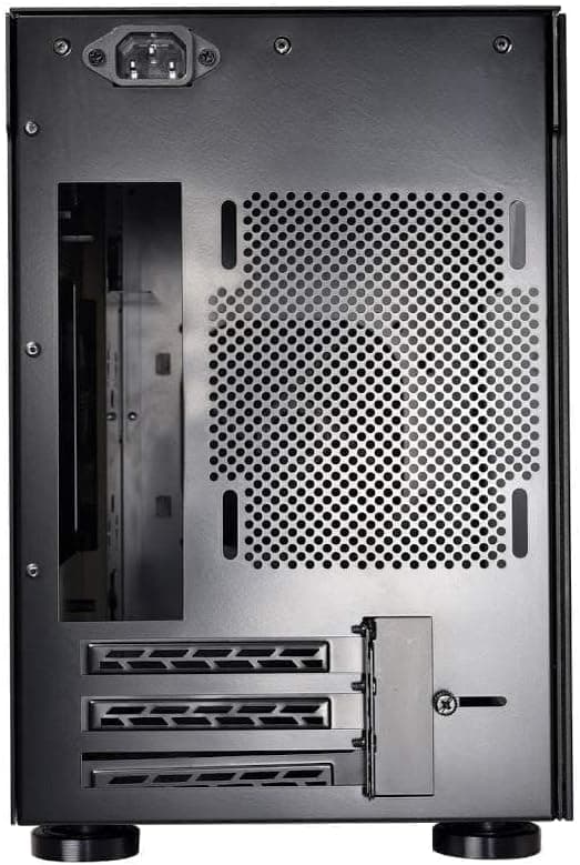 LIAN LI TU150 Aluminium Tempered glass Mini ITX Case Black + 850 Watt Lian Li SFX Power Supply Black