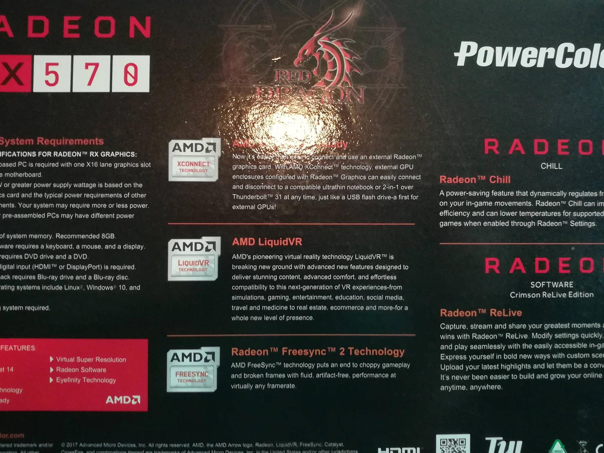 Great Starter GPU!  Rx 570 4G - Power Color Red Dragon