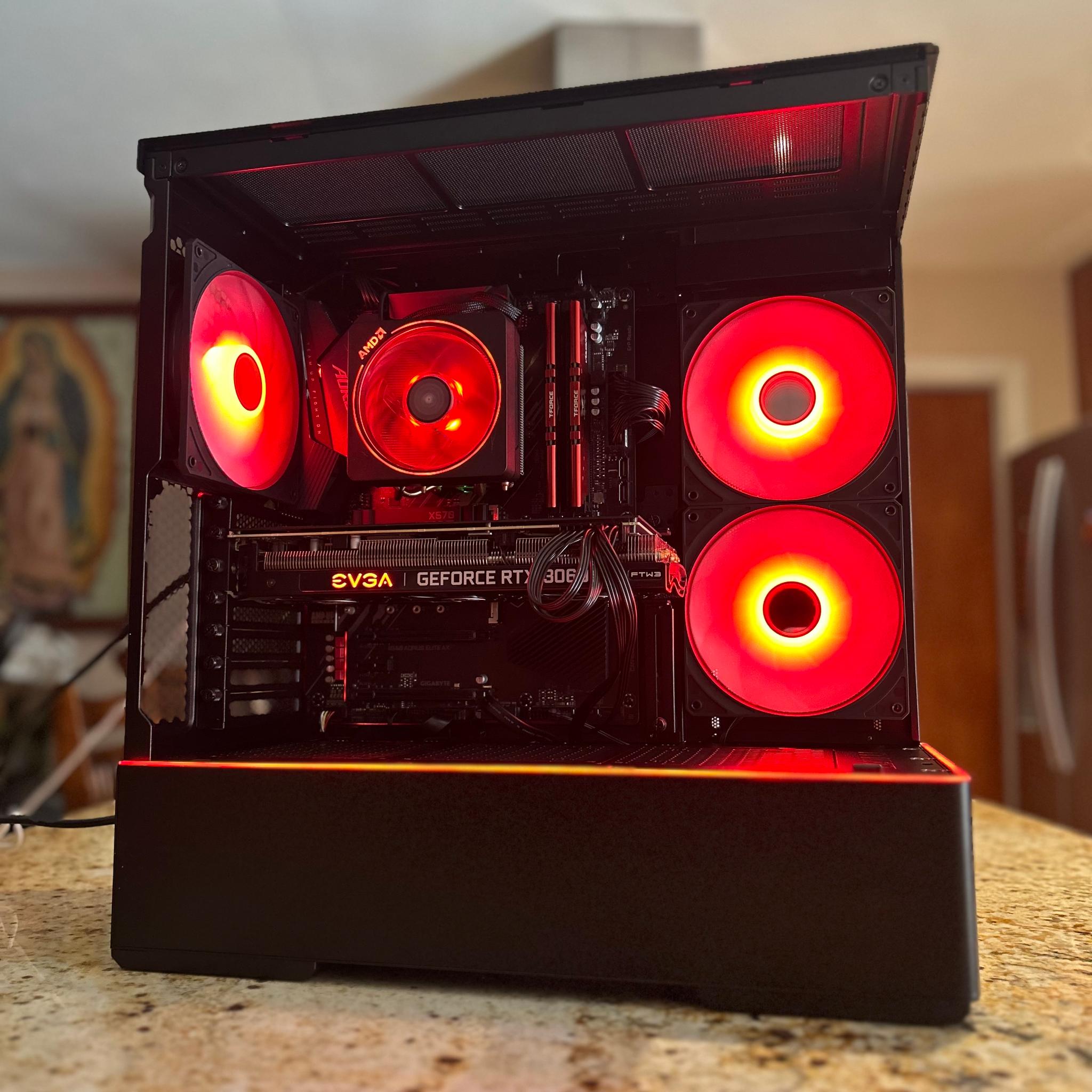 Black Gaming PC | RTX 3060Ti | RYZEN 5 3600 | 16GB RAM | 1TB SSD | ON BOARD WiFi + BT