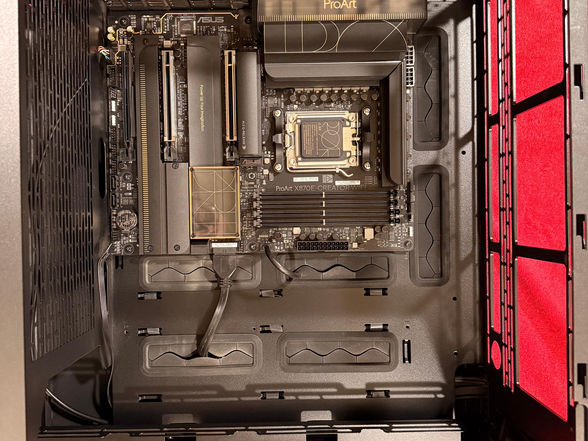 Asus X870E-Creator Proart MOBO, 48GB DDR5 and Fractal North XL bundle