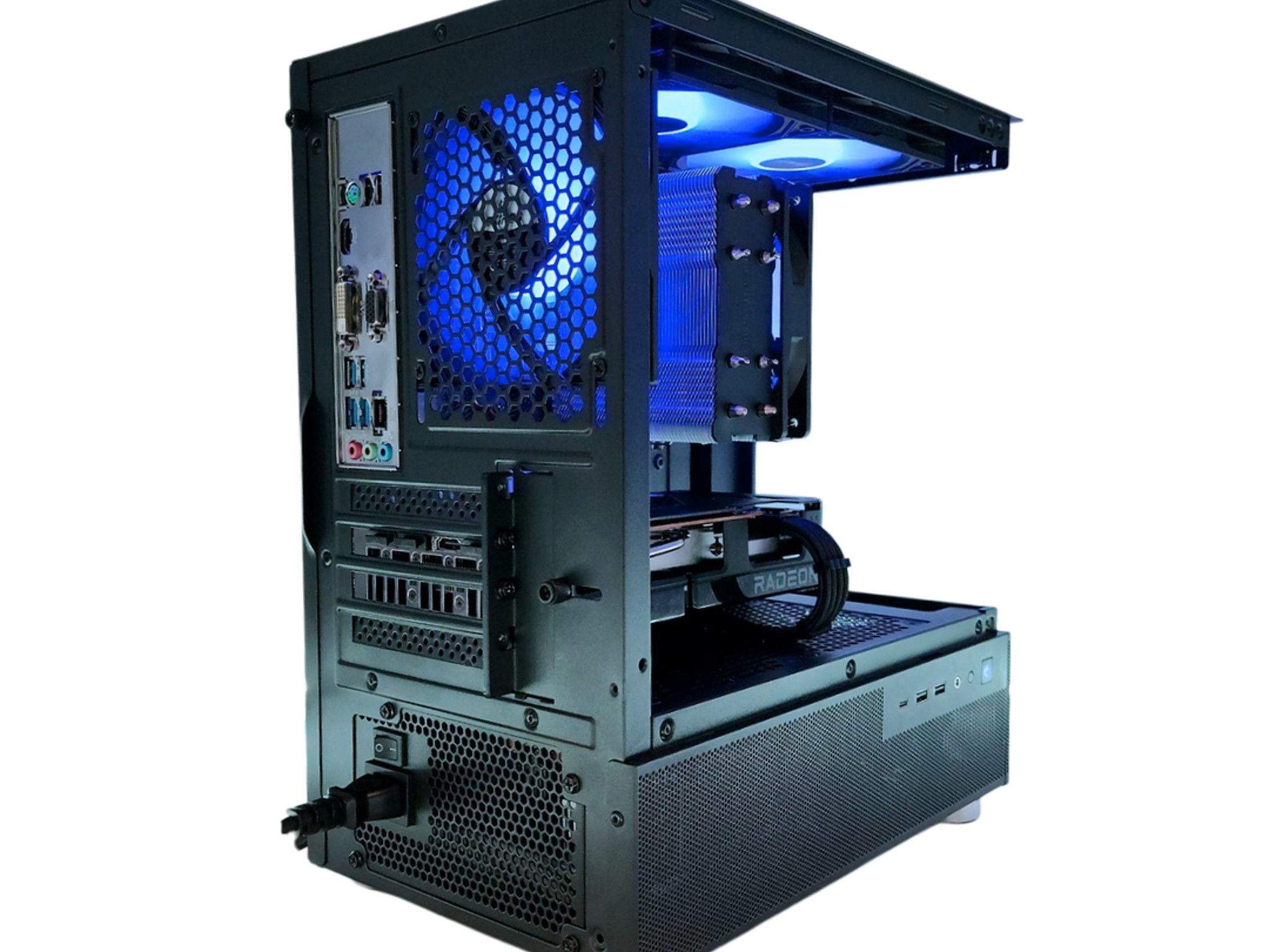 🚨BLACK FRIDAY🚨: RX 7600 | Ryzen 5500 | 16GB DDR4 RAM | 512GB SSD | 4 Fans | White RGB Gaming PC