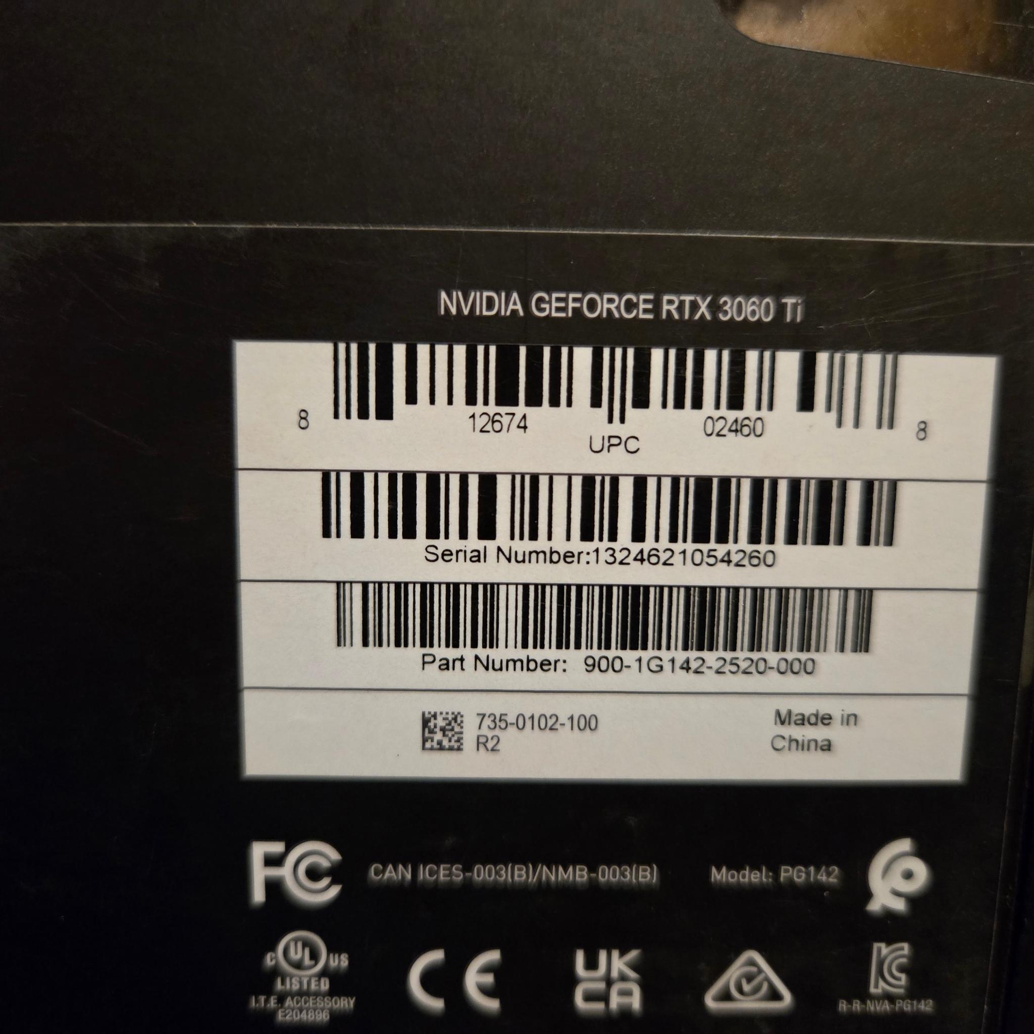 NVIDIA Founders Edition GeForce RTX 3060 Ti
