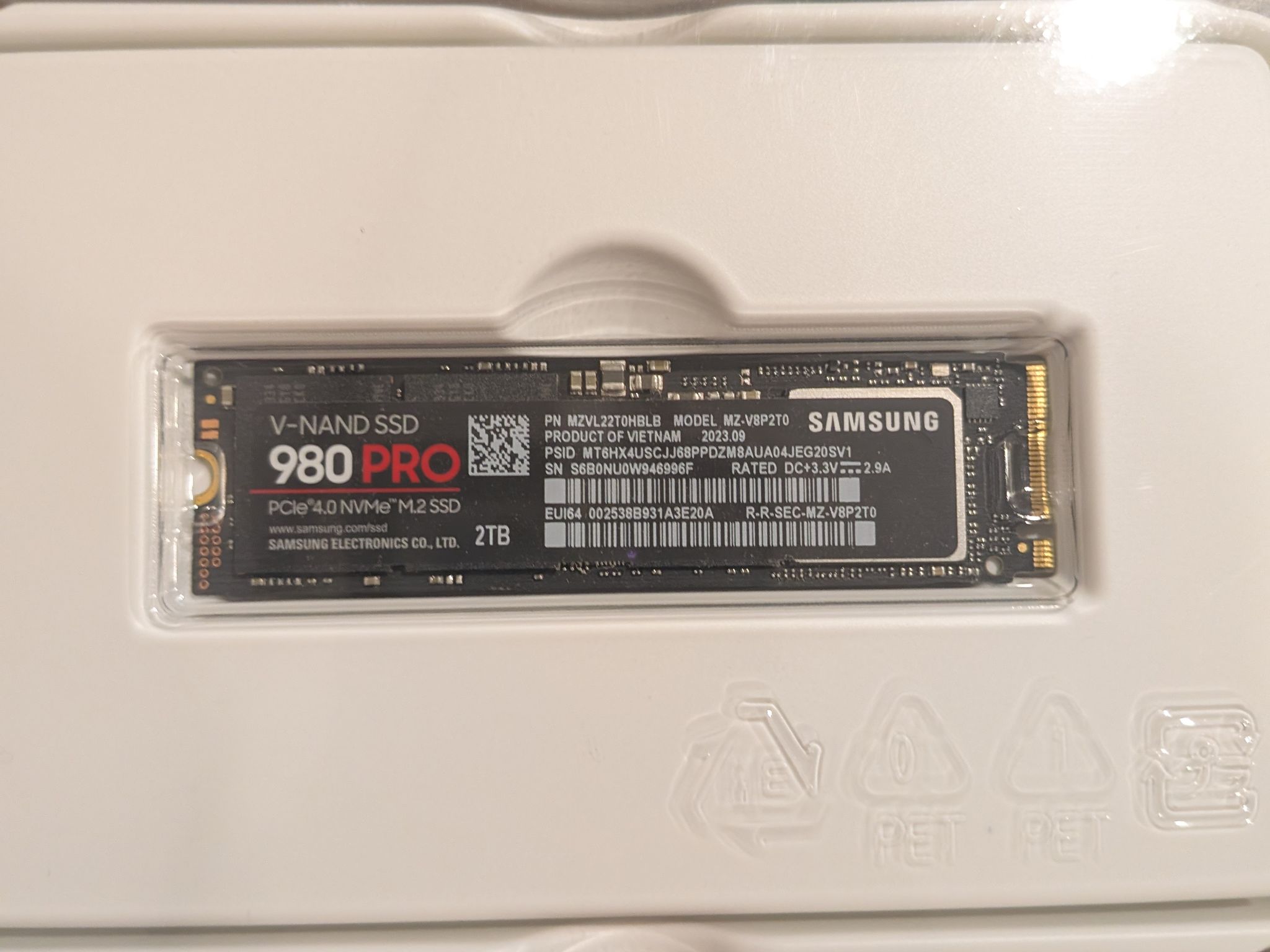 Samsung 980 Pro 2tb