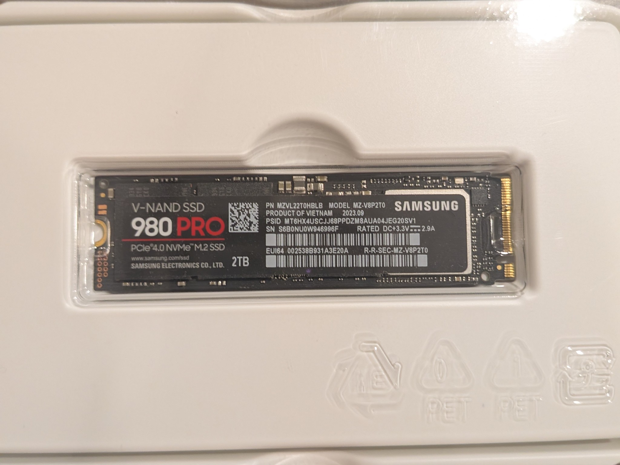 Samsung 980 Pro 2tb