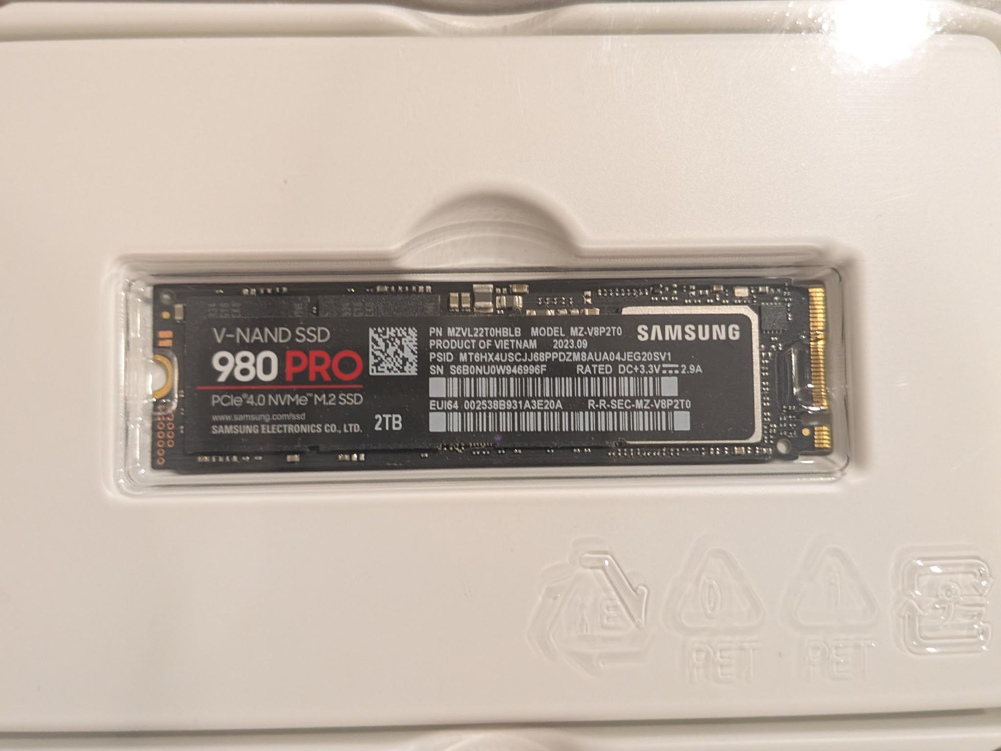 Samsung 980 Pro 2tb