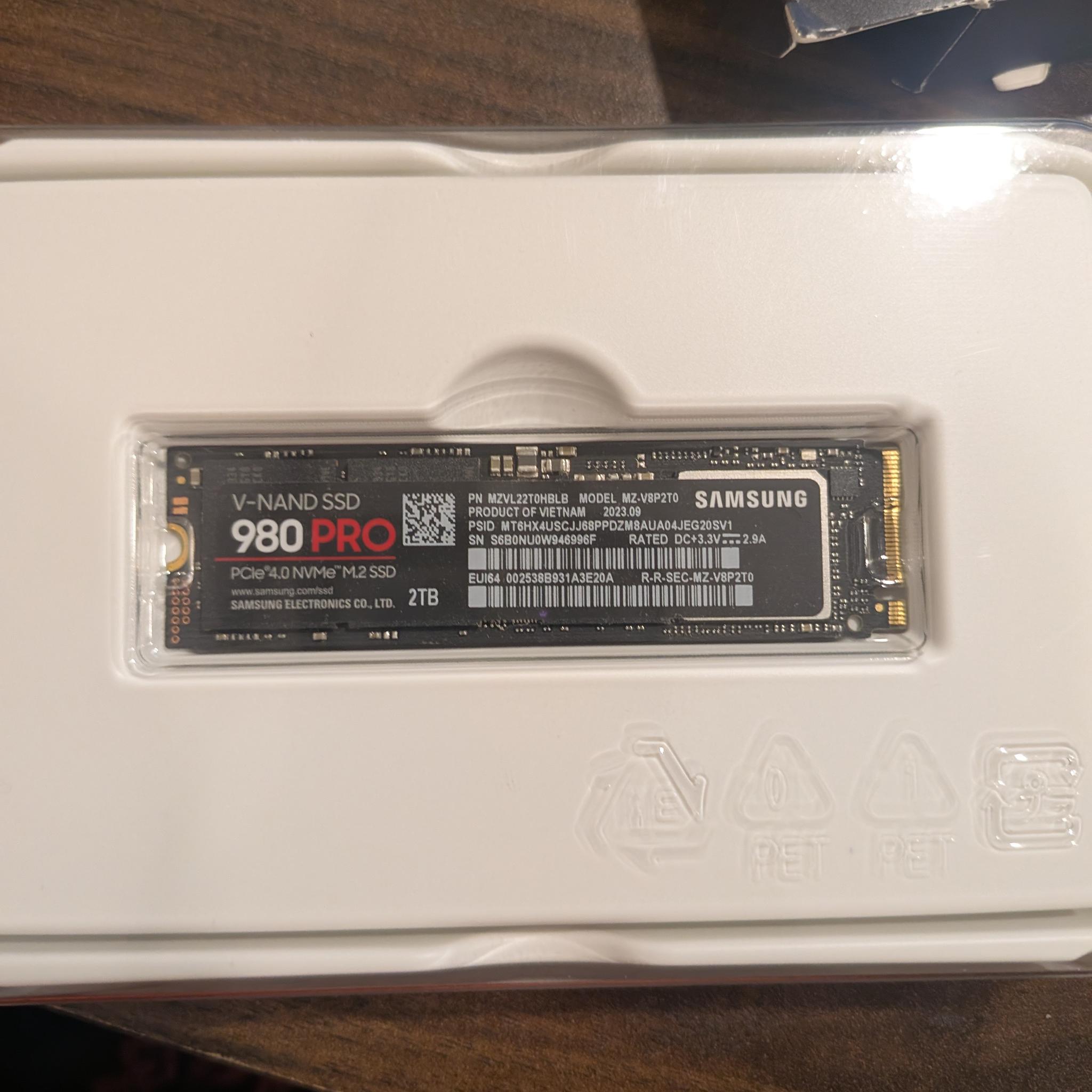 Samsung 980 Pro 2tb