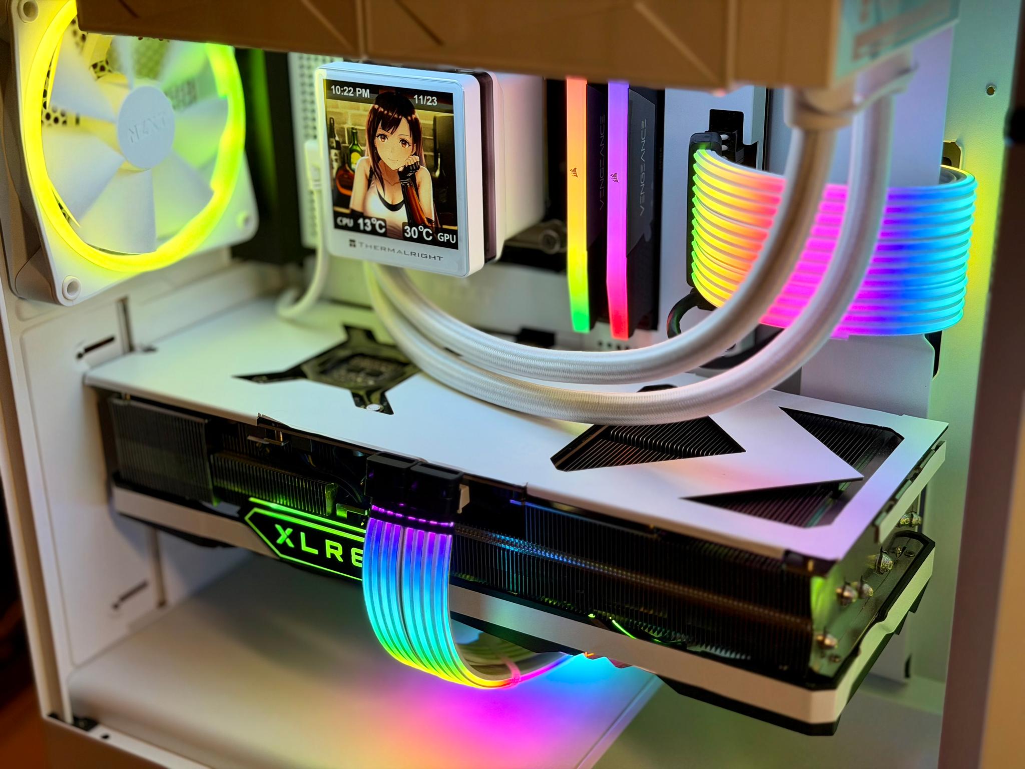 Premium Gaming PC - RTX 4080, Intel 14600K, 2TB nvme, 32GB DDR5, Z790, 850W, Strimers, NZXT N7 White