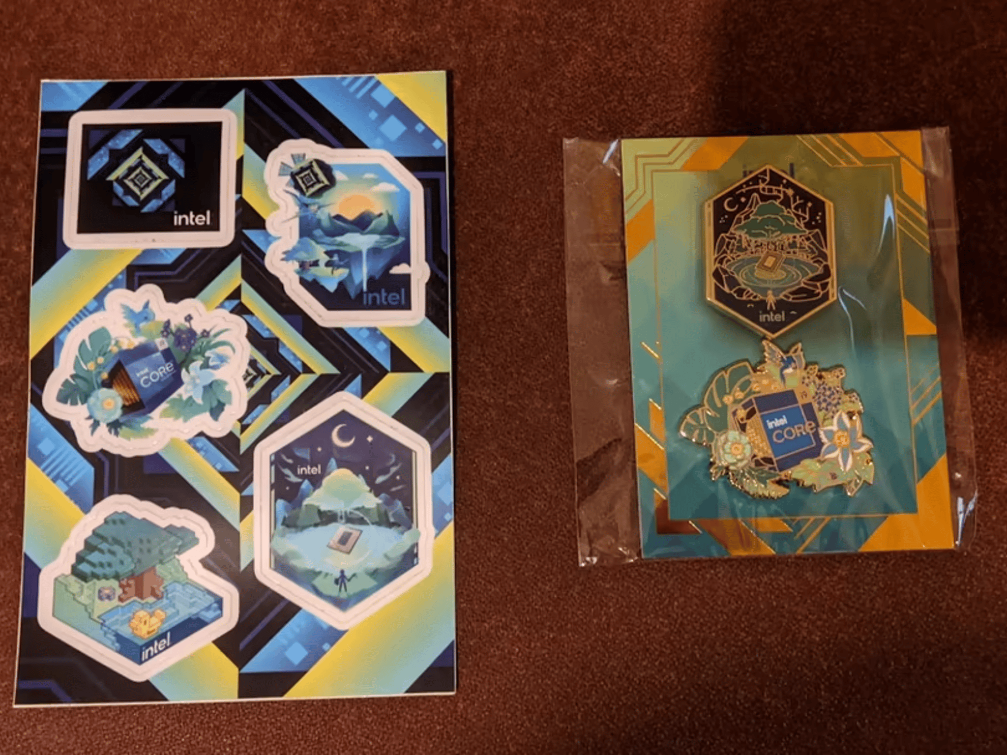 BNOB Intel Alder Lake pins and stickers