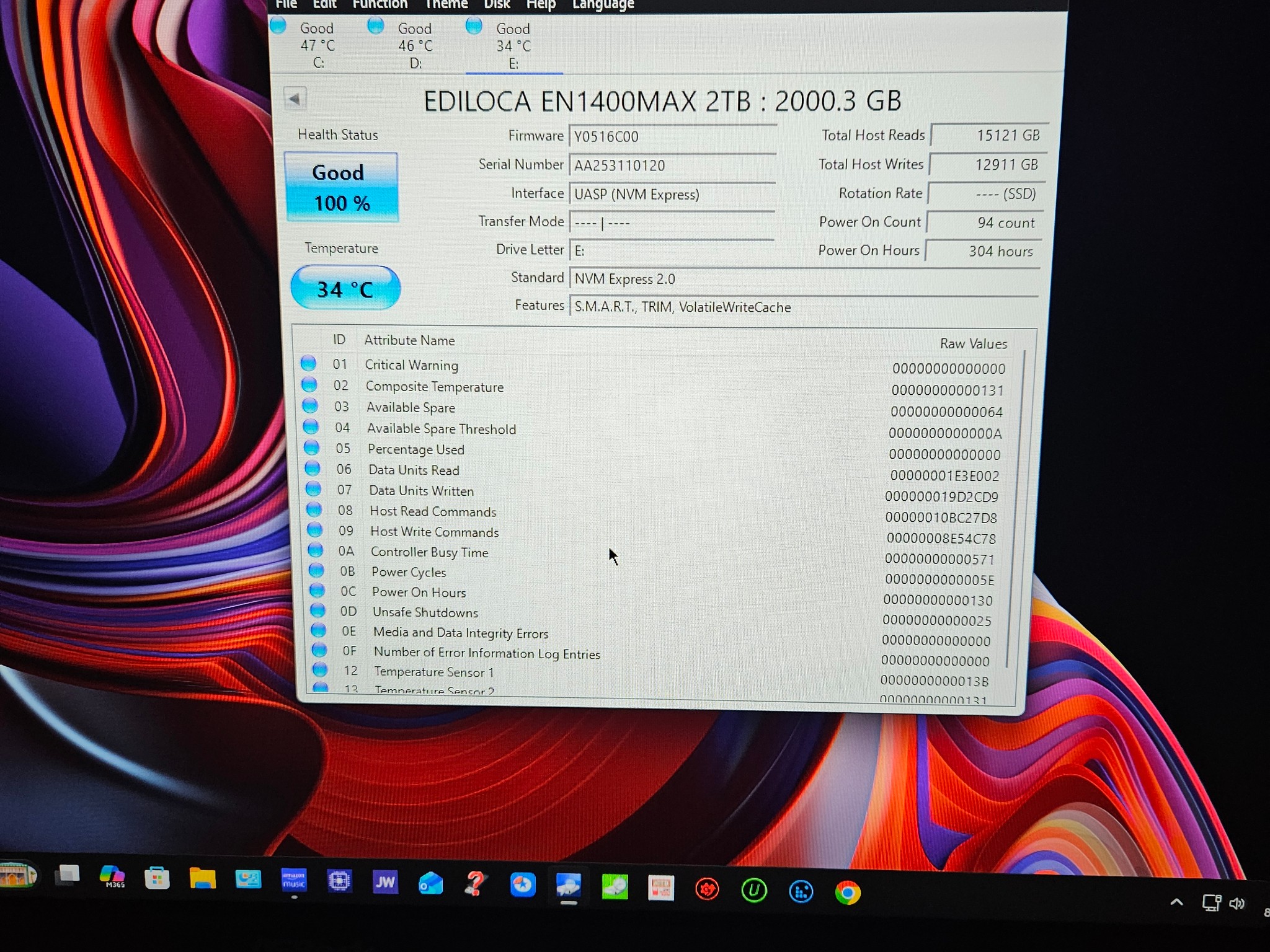 Ediloca EN1400 Max 2TB Gen 5 NVME SSD with DRAM CACHE and NVME Enclosure!