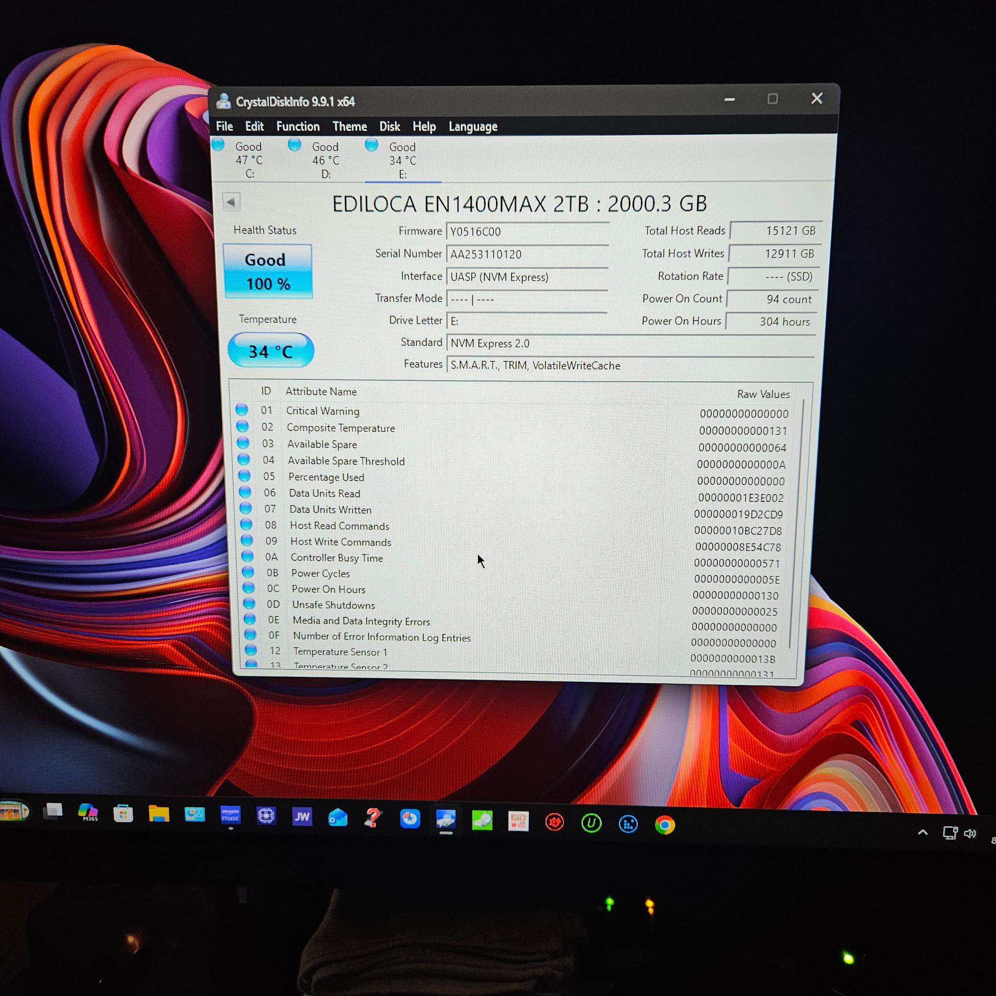 Ediloca EN1400 Max 2TB Gen 5 NVME SSD with DRAM CACHE and NVME Enclosure!