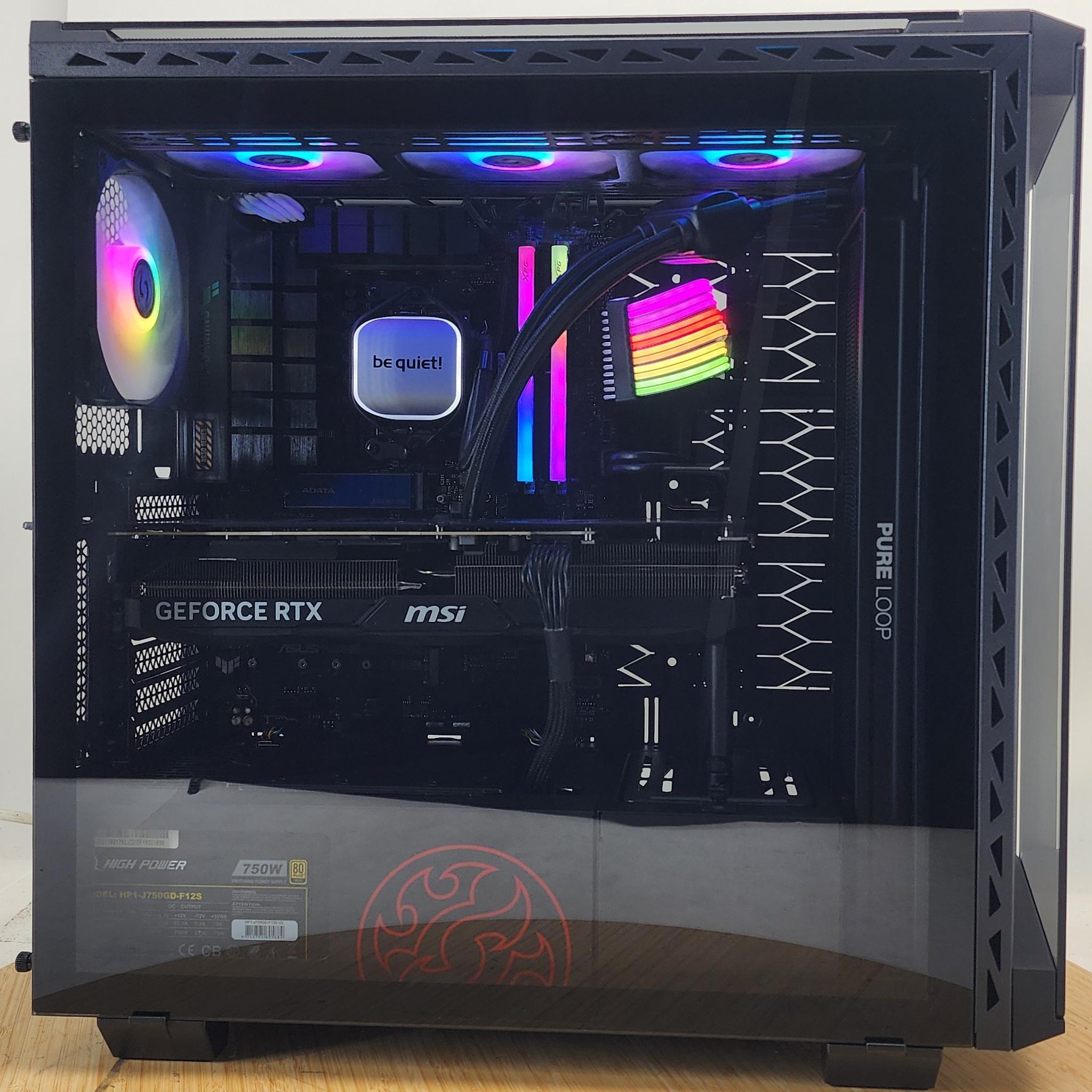 Gaming PC Ryzen 7 7700X 32GB RAM 1TB SSD RTX 4070 Ti SUPER 16GB Win11 Computer