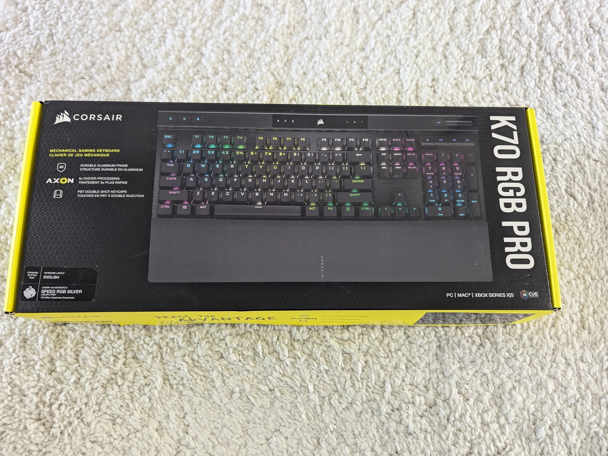 Corsair K70 RGB PRO Mechanical Gaming Keyboard - Cherry MX Brown Keyswitches