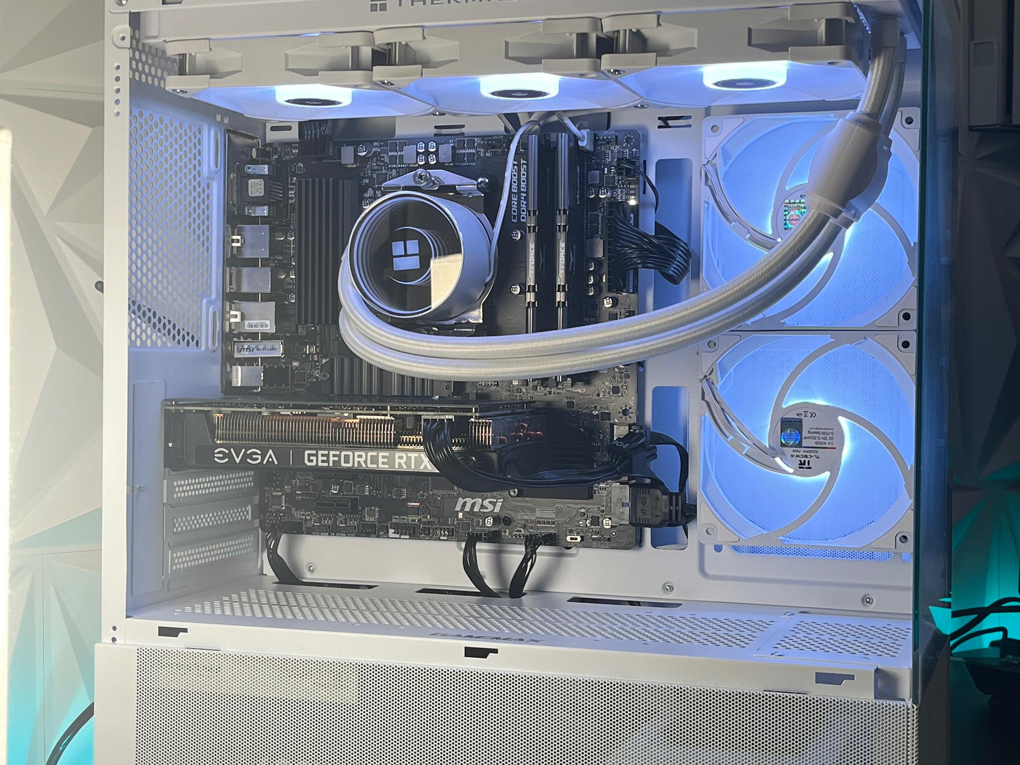 RTX 3060 Ti 8GB, Ryzen 5 4500, 32GB RAM 3200MHz | White RGB Gaming Computer/PC