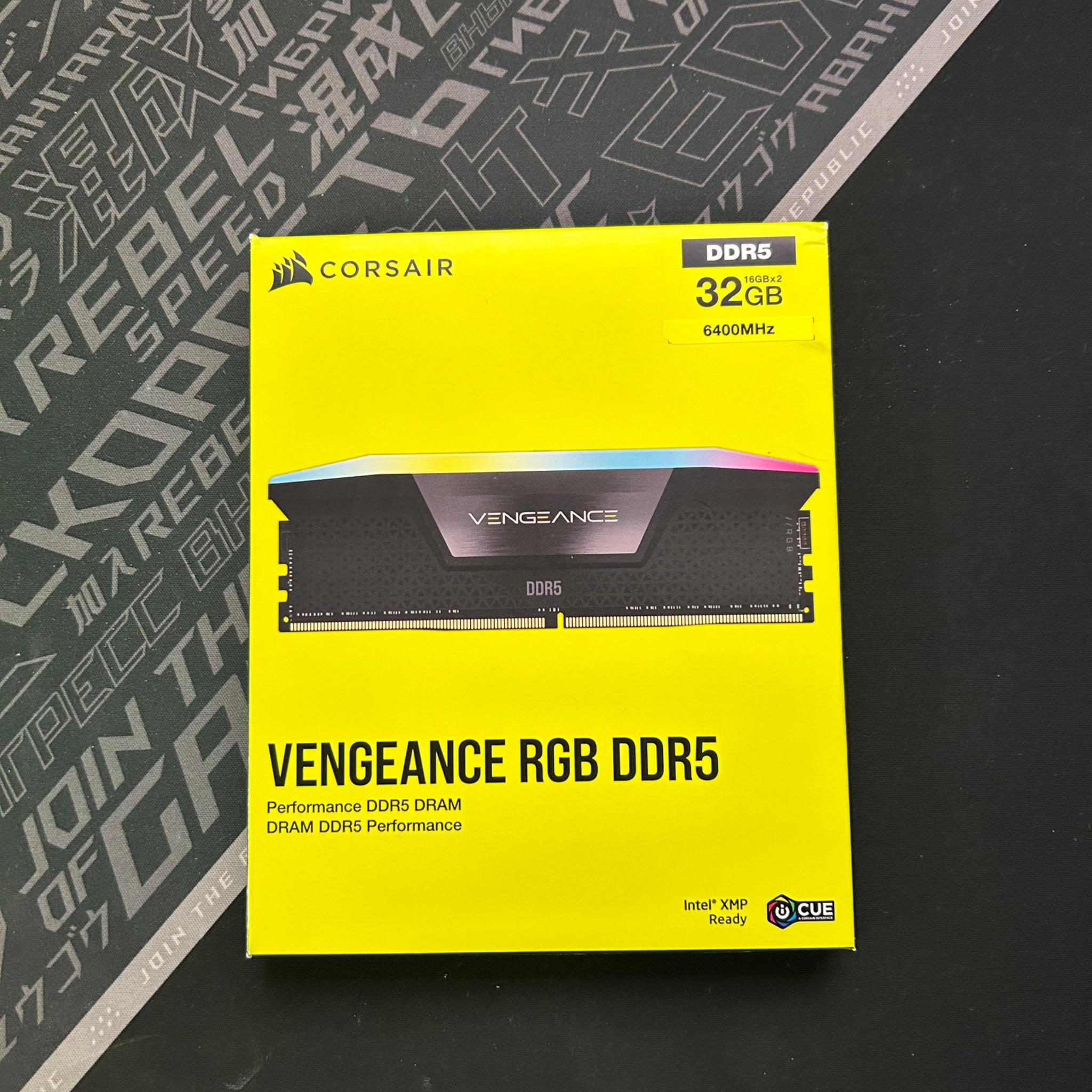 Corsair Vengeance RGB DDR5 32GB (2X 16GB) 6400MT/s CL36