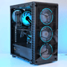 BLUE BUDGET RGB GAMING PC | Intel Core I5-3570K | PNY GeForce GTX 670 | Corsair XMS3 16gb 