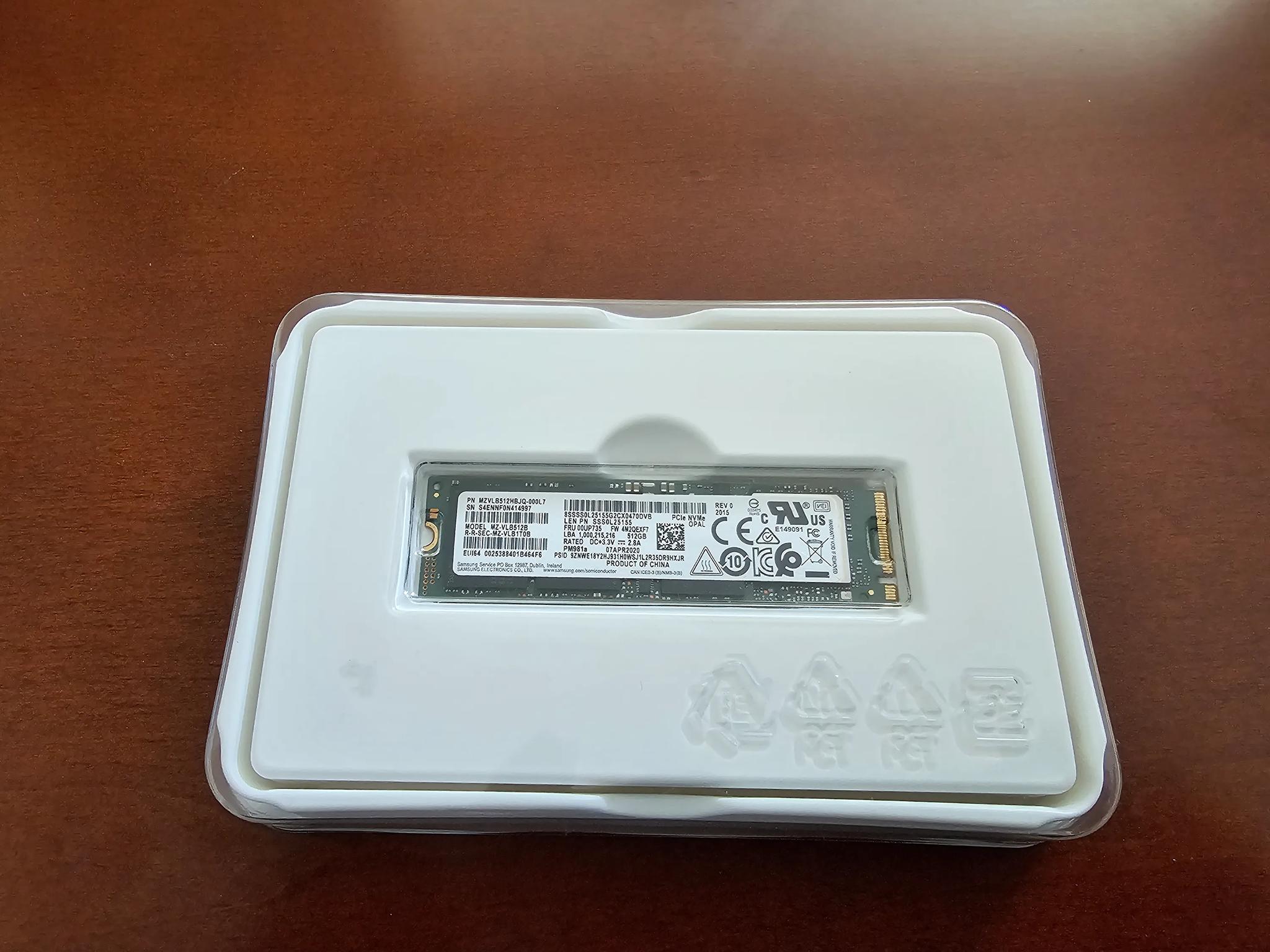 Samsung 512GB NVMe