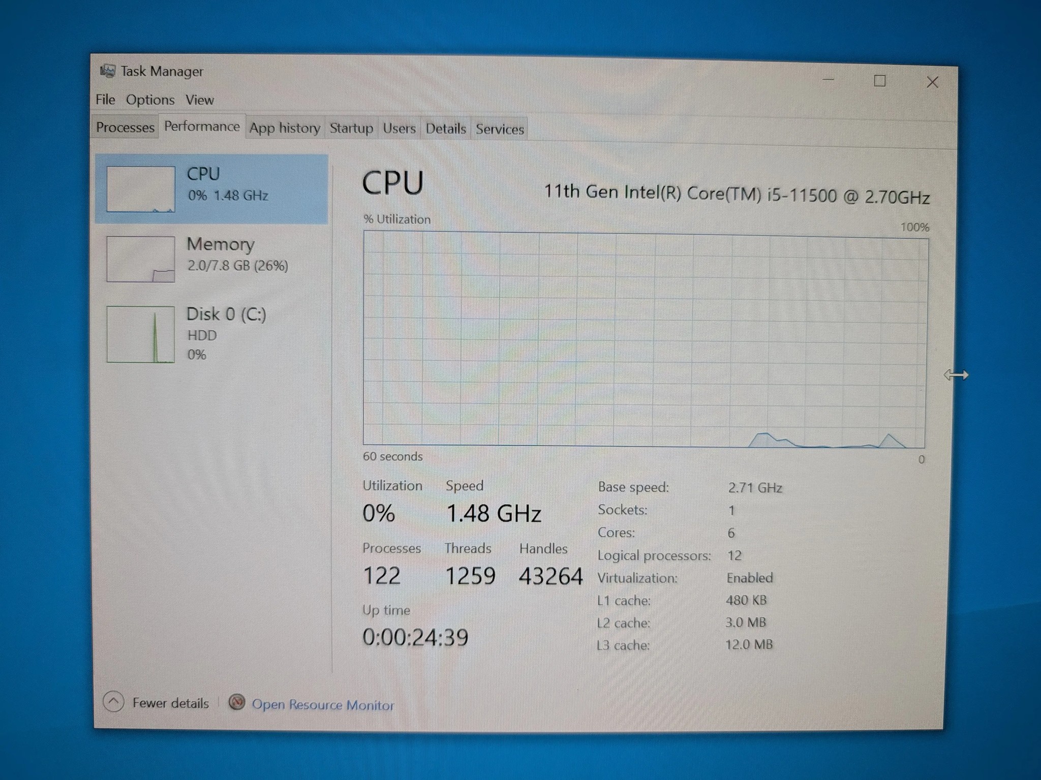 Intel i5-11500 CPU