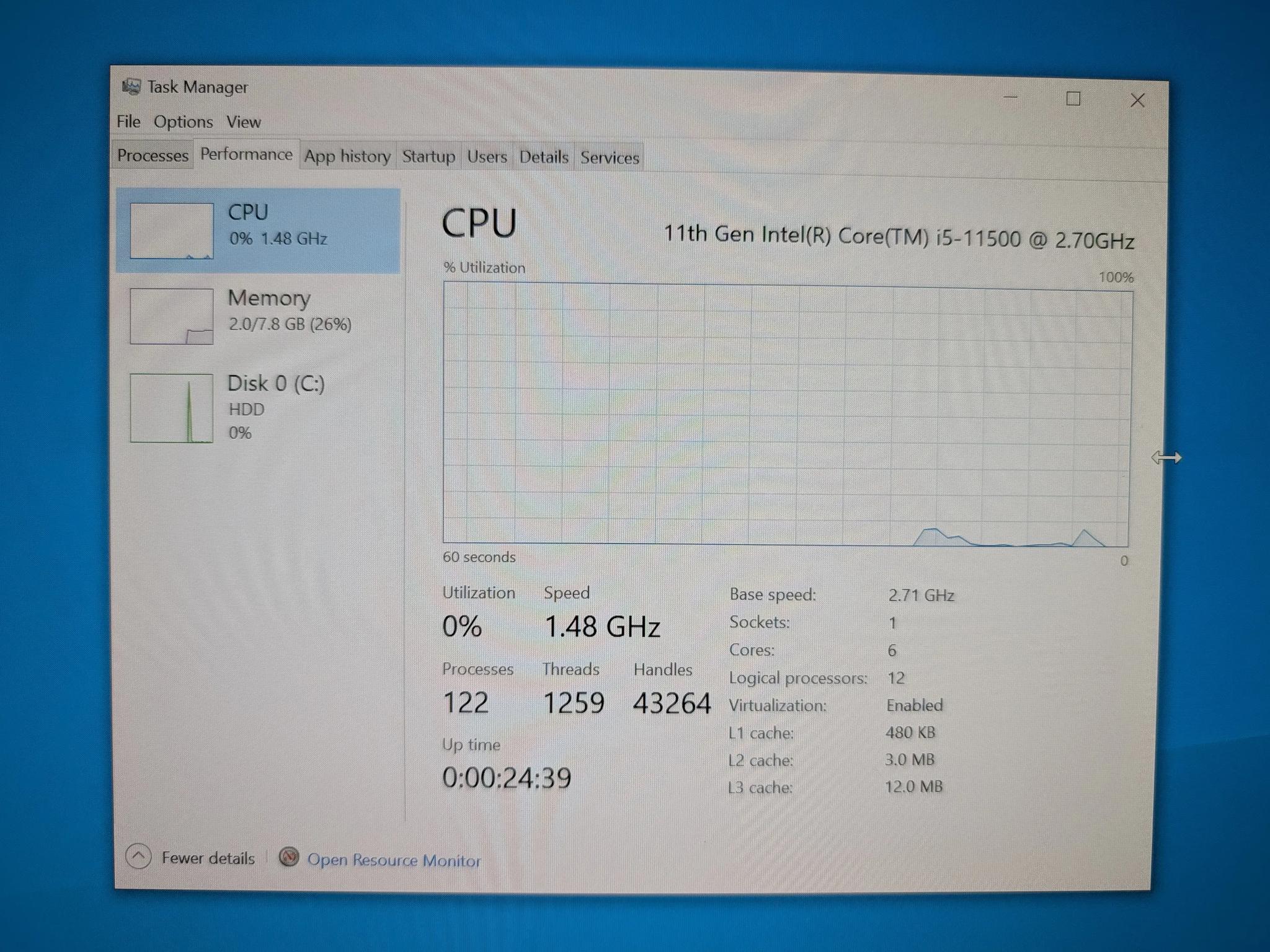 Intel i5-11500 CPU