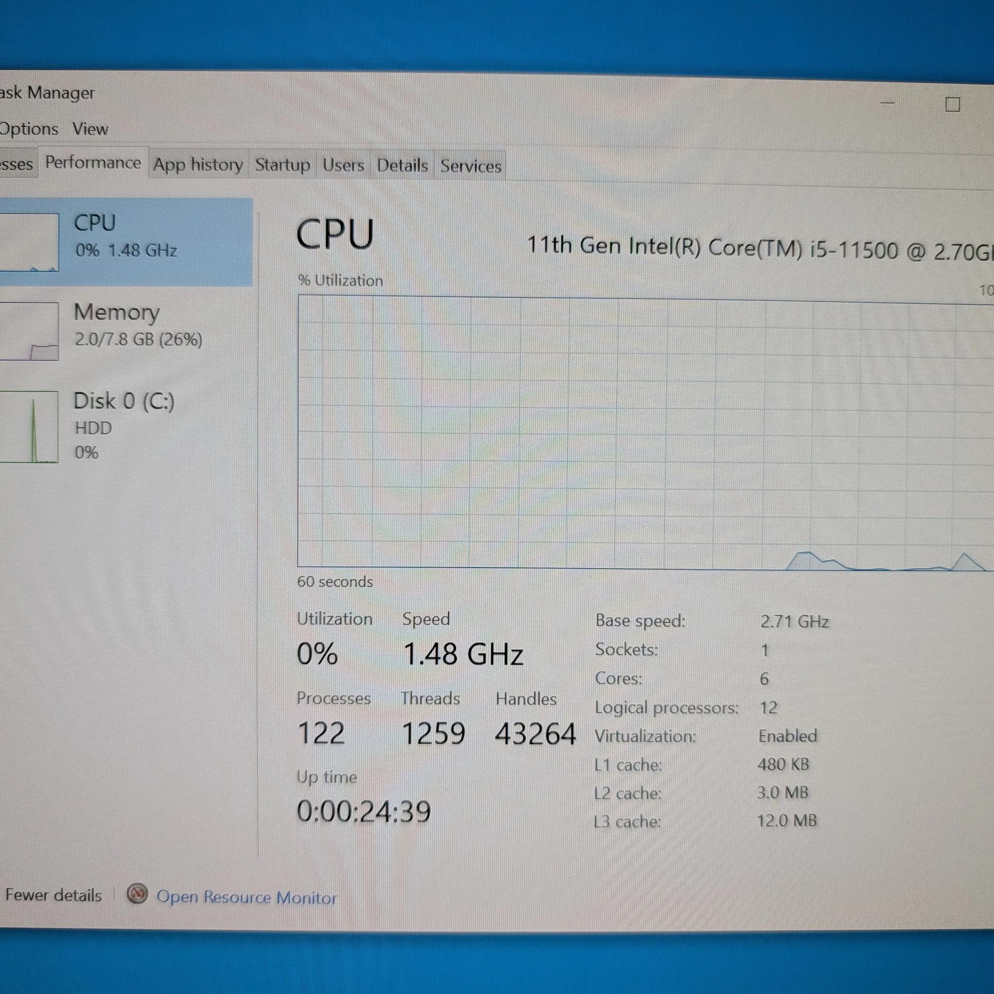 Intel i5-11500 CPU