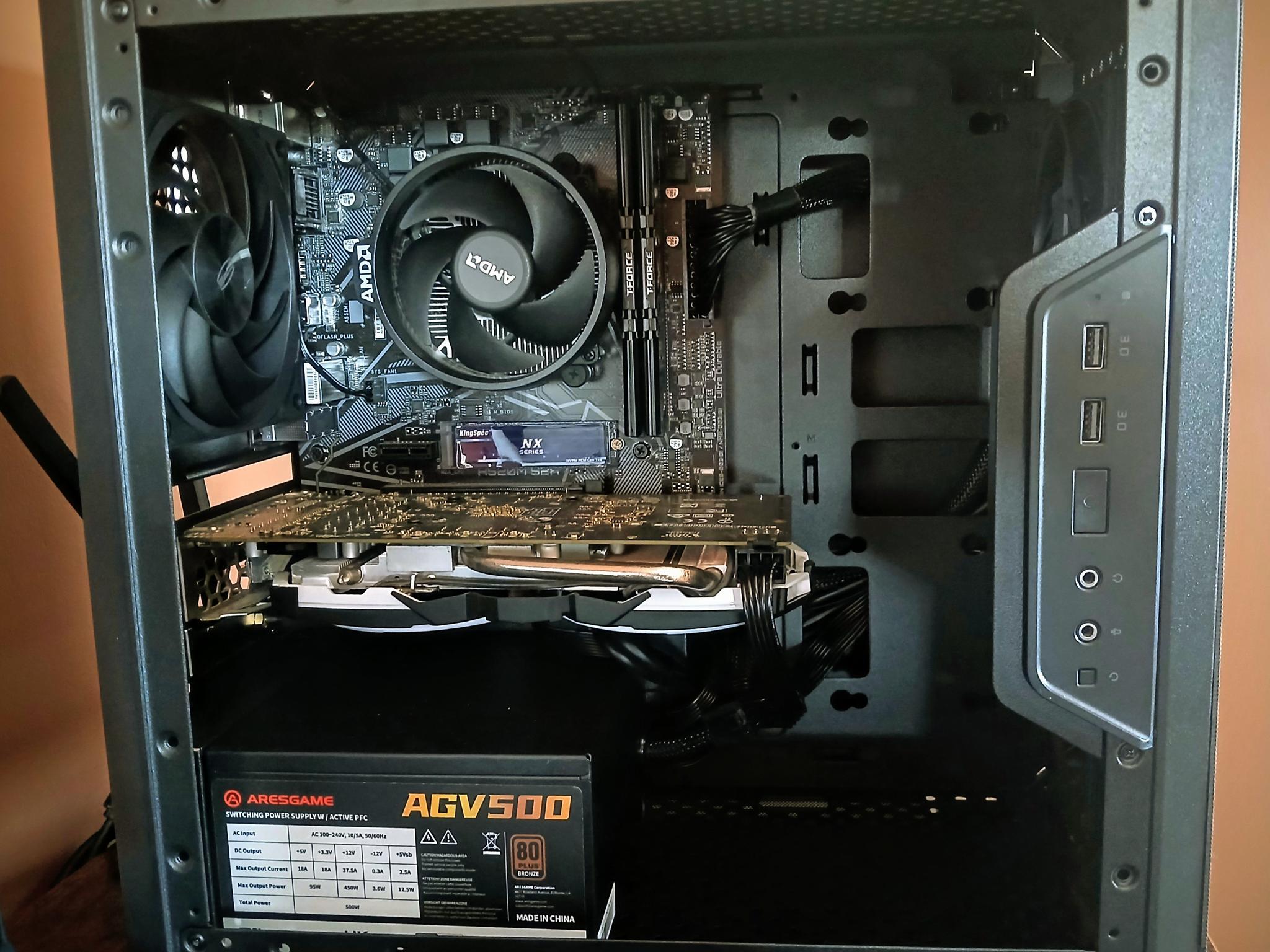 Used, RX 570 8gb and Ryzen 5 5500