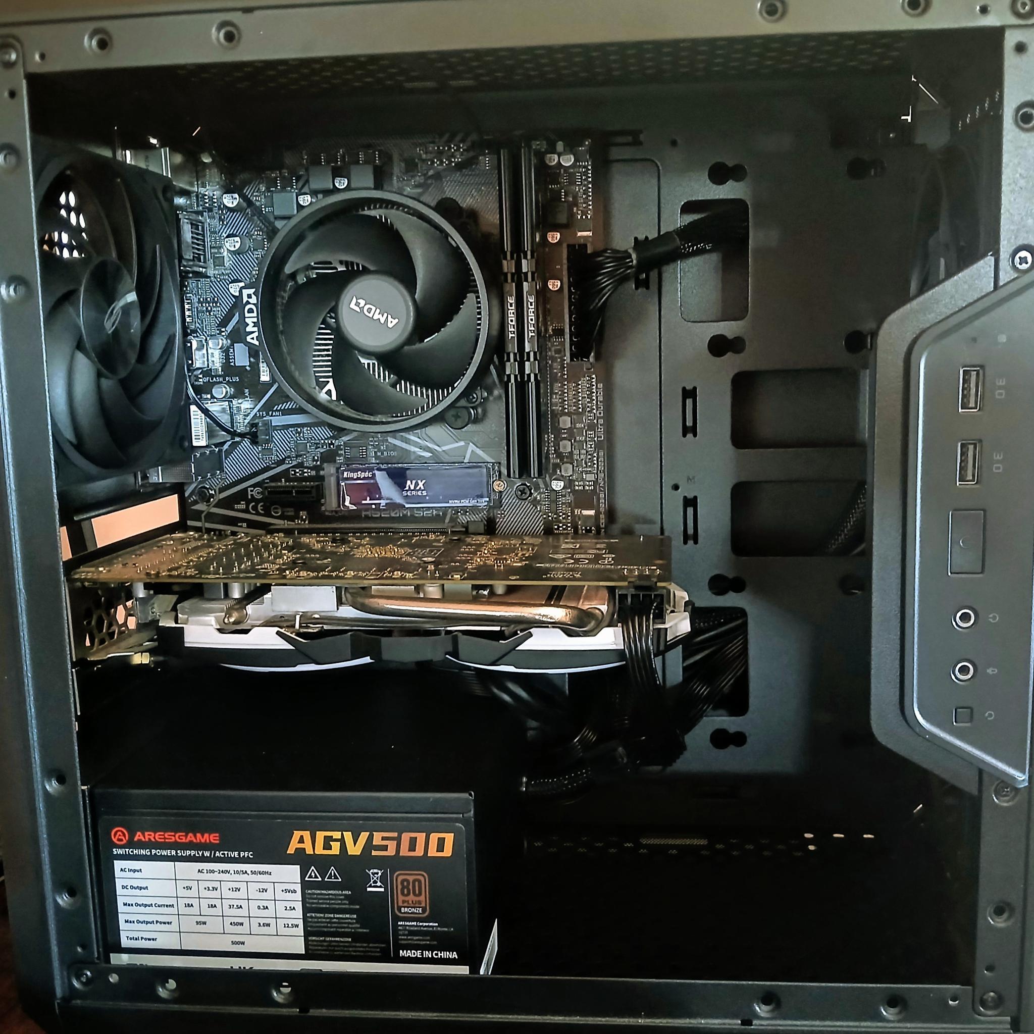 Used, RX 570 8gb and Ryzen 5 5500