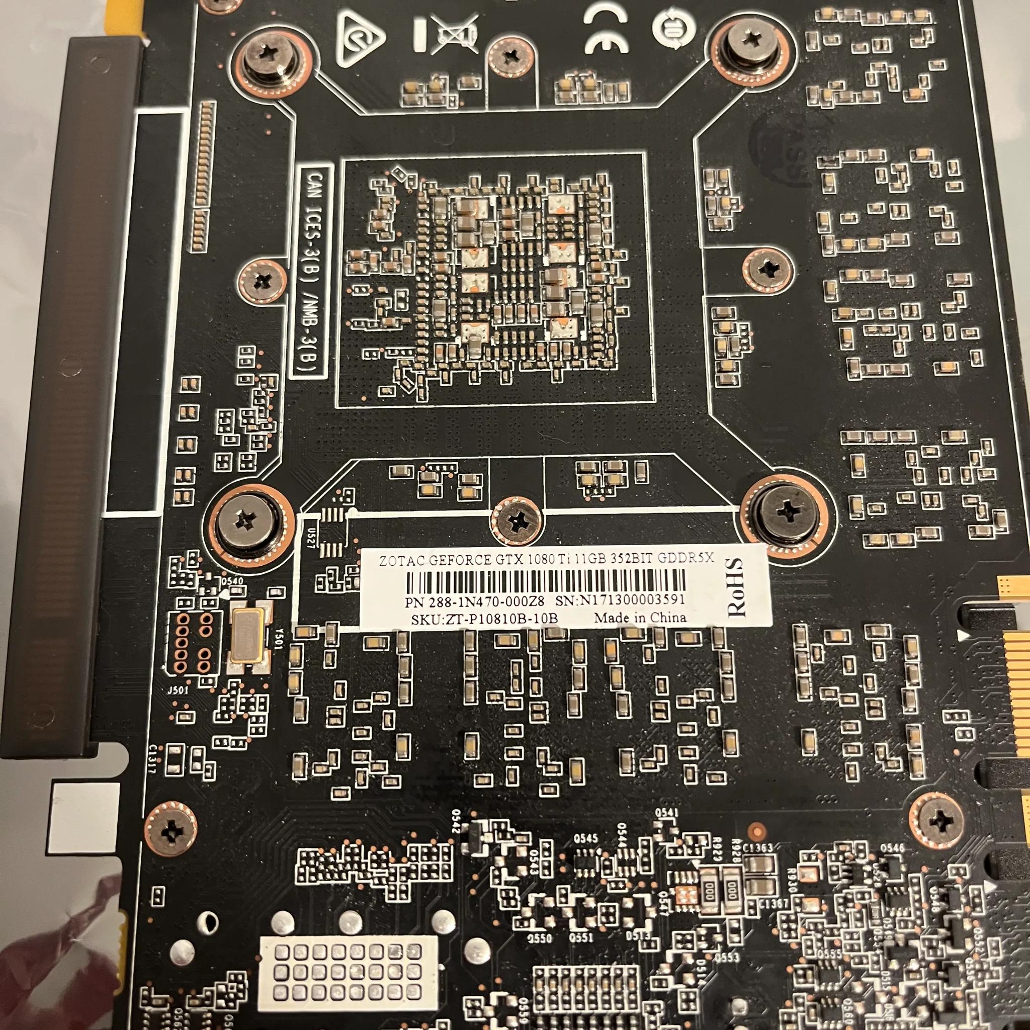 Zotac GTX 1080Ti Blower Card 11GB 288-1N470-000Z8