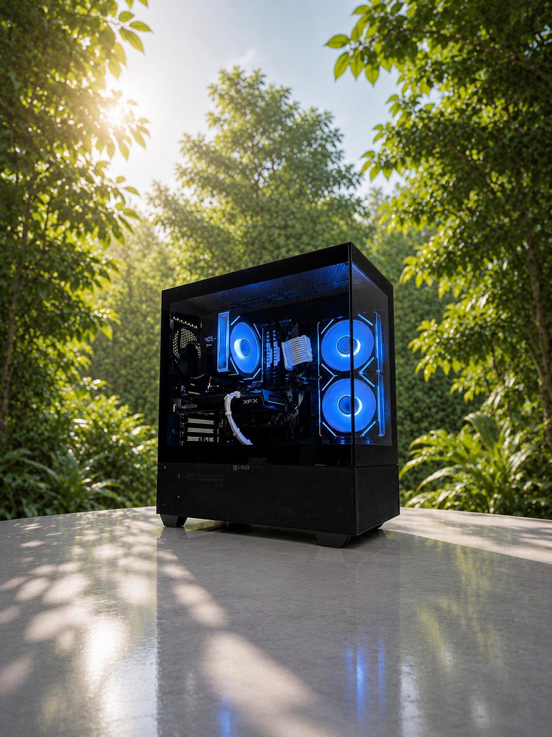 Black Gaming PC | RX 6600 | 1TB storage | 16gb ddr4 | AMD Ryzen 5 3600
