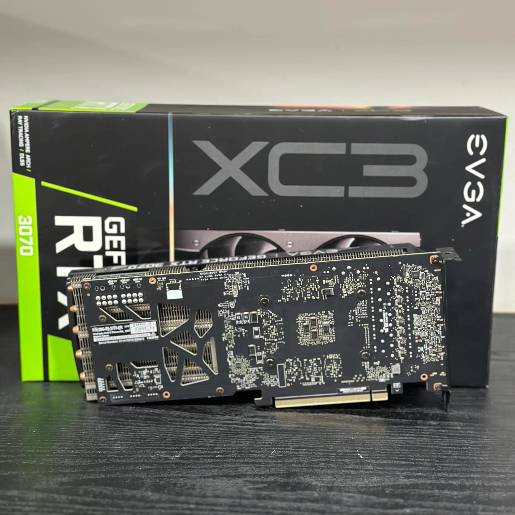 EVGA GeForce RTX 3070 XC3 ULTRA GAMING Video Card, 8GB GDDR6, iCX3 Cooling