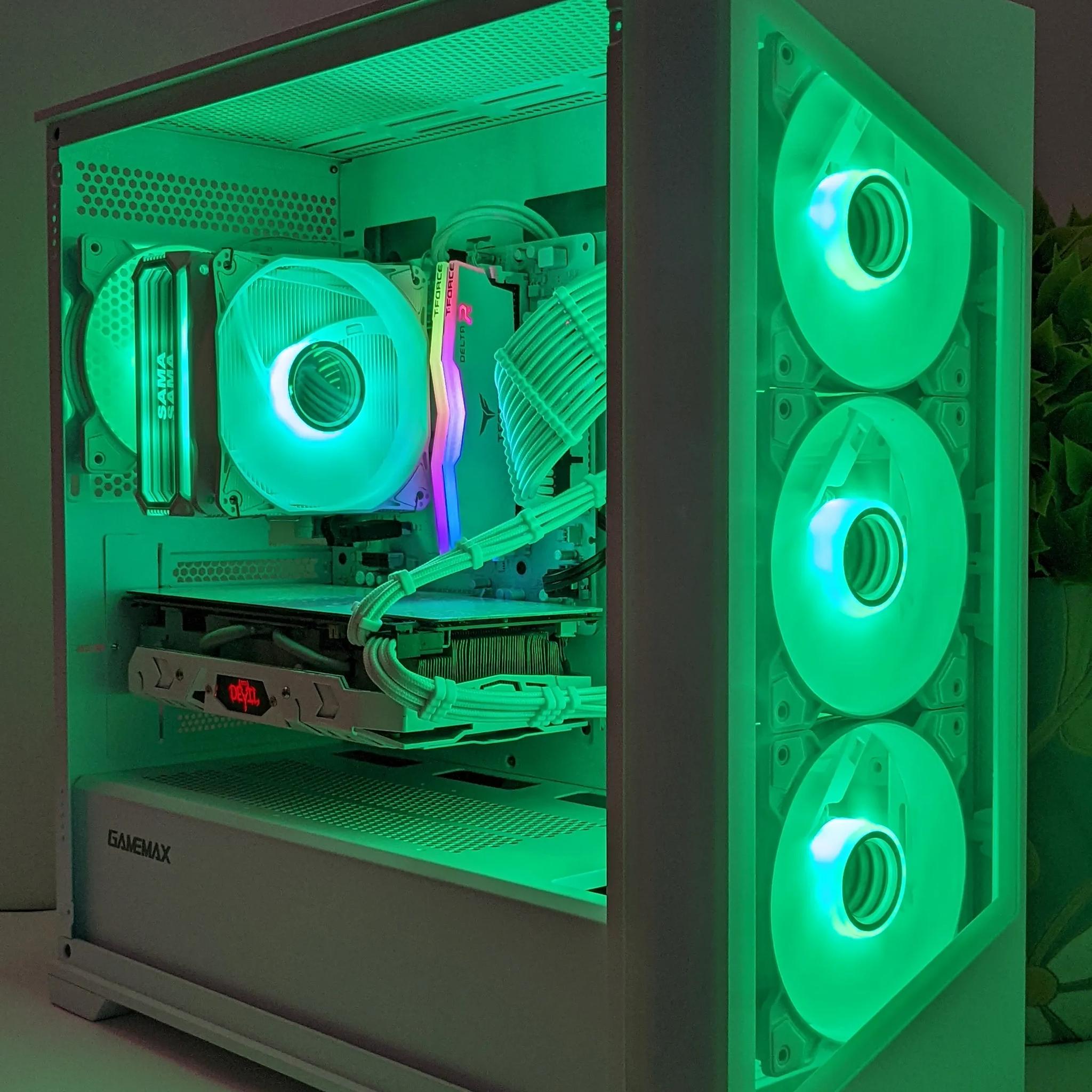 ⚪️Diablo Albus🔥🔥🔥| RX 580 8GB| Core I7 (6th Gen)| 16GB TFORCE DDR4 RAM| 1TB SSD|Windows 11 Pro