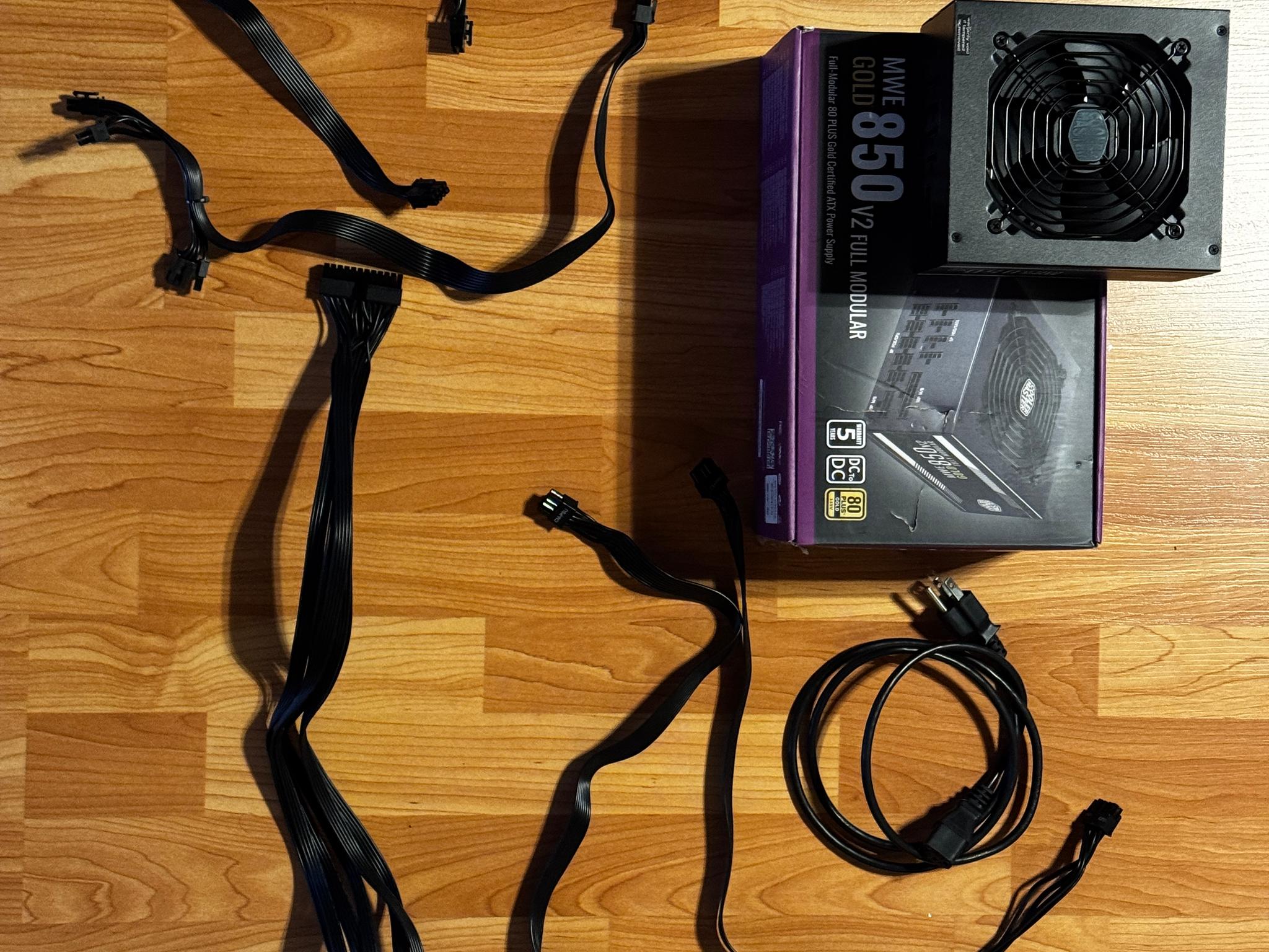 Cooler Master 850W Gold Fully Modular ATX Power Supply - EXCELLENT
