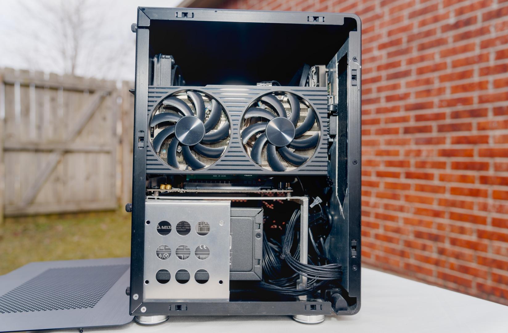 Sleek RTX 3060 Ti + Ryzen 5600G Gaming Mini Tower SFF | 16GB DDR4-3200 | 2 TB NVMe SSD + 4 TB HDD