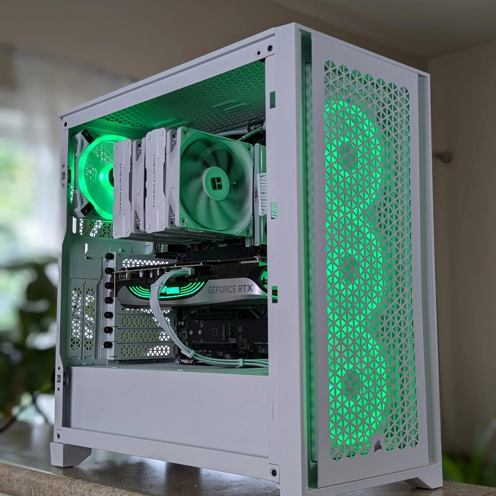 Mid Range Ryzen White Gaming PC - Ryzen 5 7500F - RTX 4070
