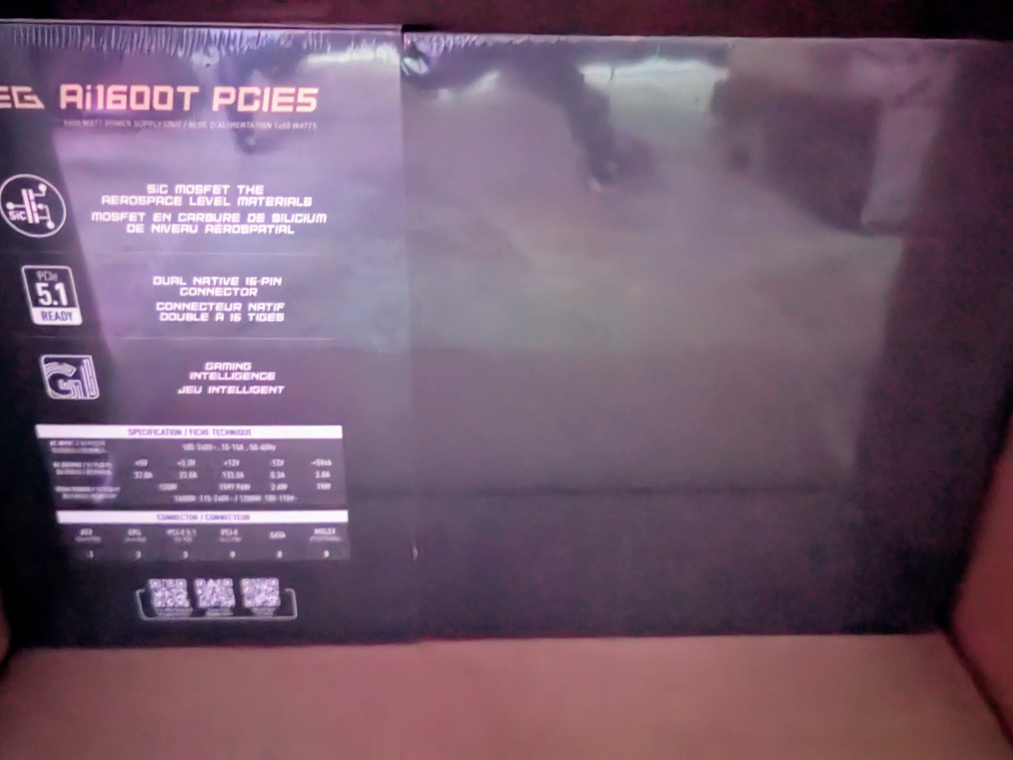 MSI MEG Ai1600T *NEW IN HAND* PCIE5 80+ TITANIUM 1600w PSU, Dual 12V-2x6 5090 5080 9070 XT 7900 XTX