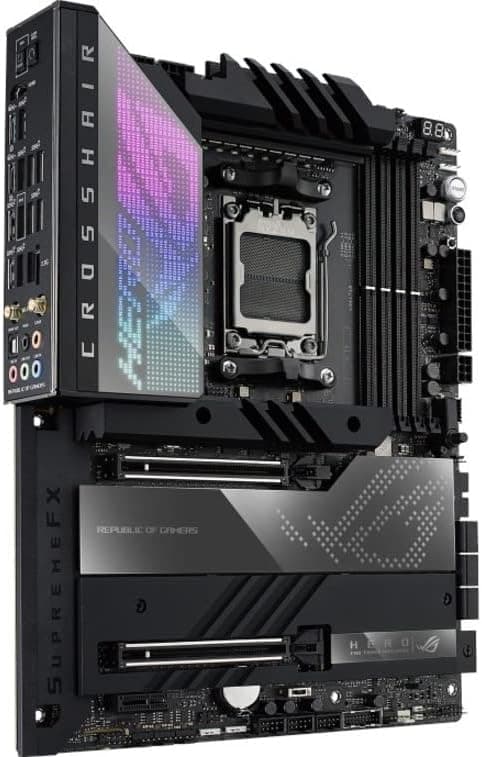 ASUS ROG CROSSHAIR X670E HERO AMD AM5 X670 ATX M.2 Desktop Motherboard A