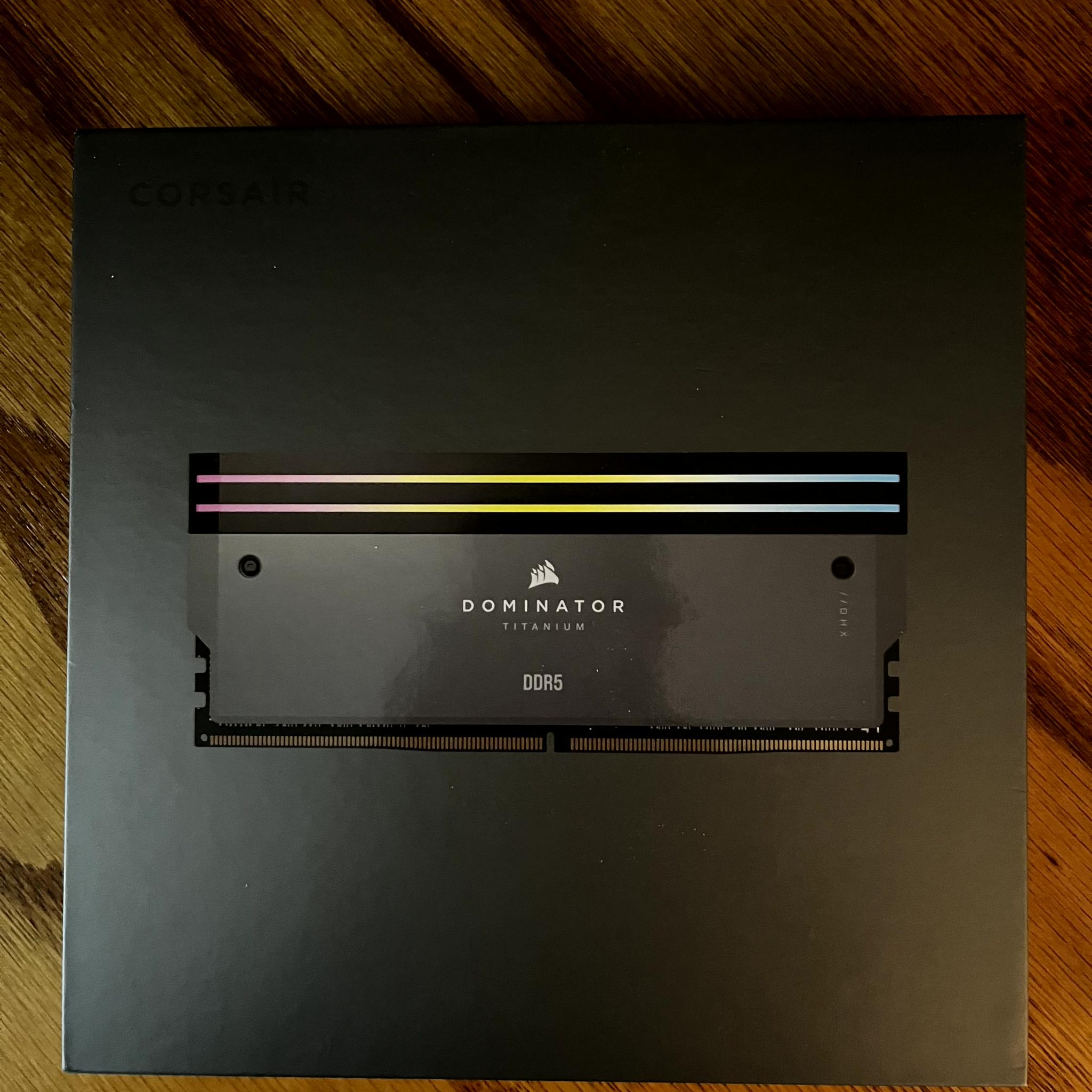 Corsair Dominator Titanium DDR5 64G @6000MT/sec 2x32G AMD Expo
