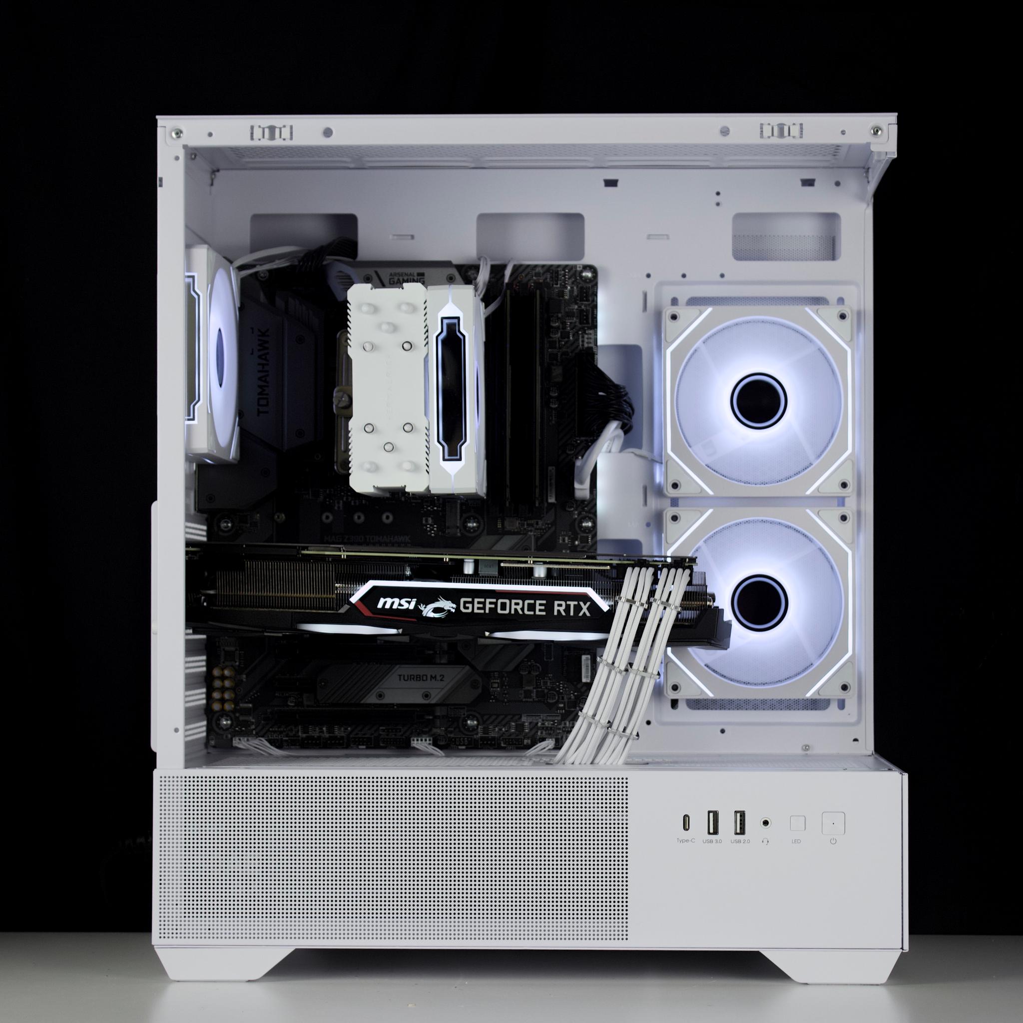 🧊❄️🧊 White Gaming PC – RTX 2080 8G, i7 9700K, 16GB RAM, 960GB SSD - WiFi, BlueTooth 🧊❄️🧊